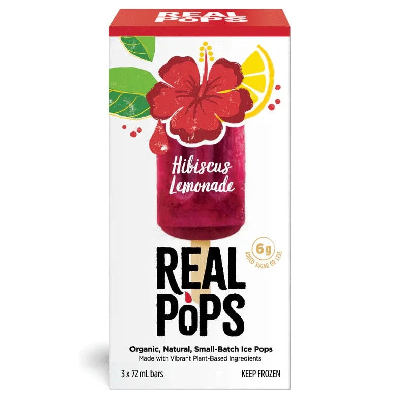 Everreal Organic Hibiscus Lemonade Ice Pops