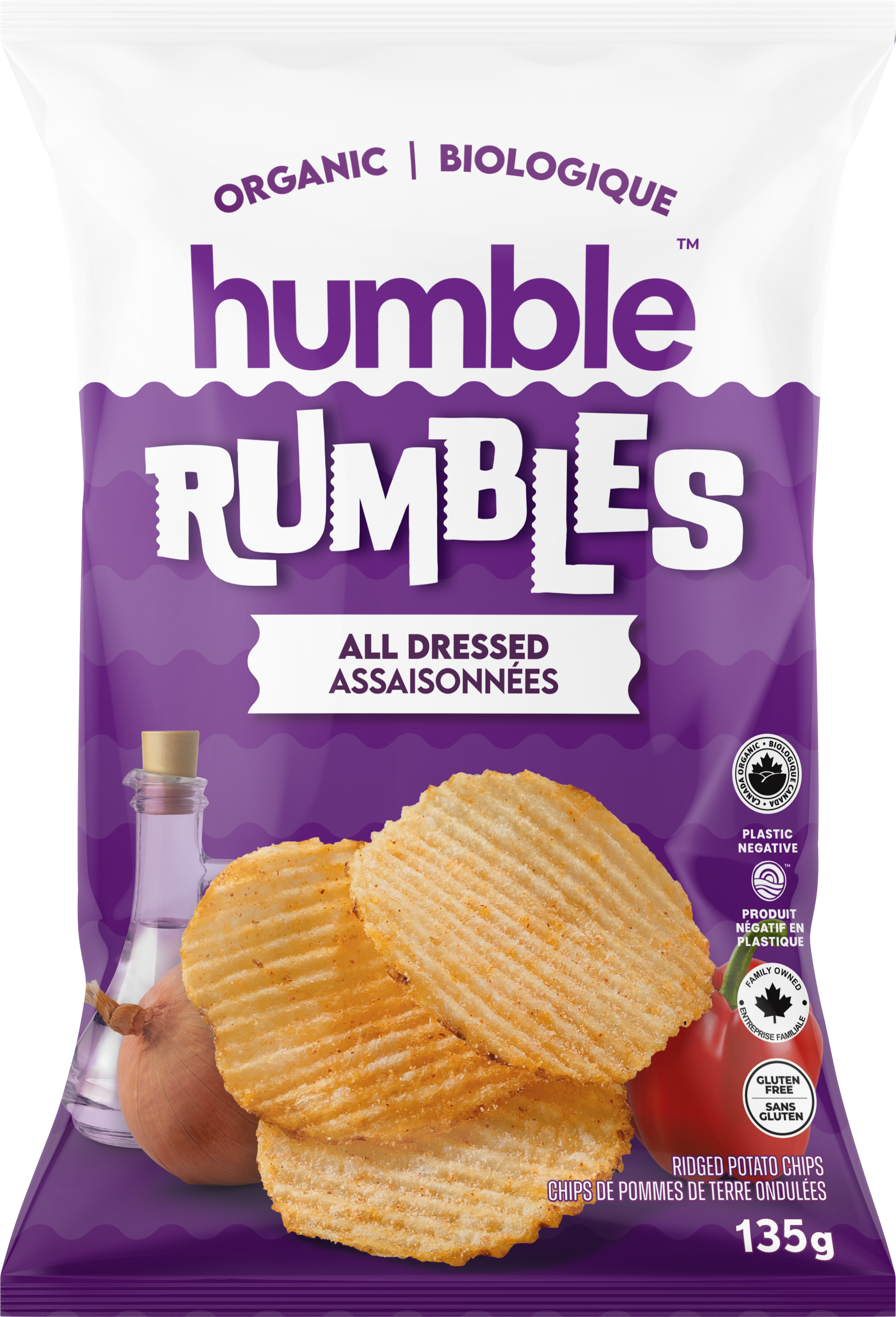 Organic All Dressed Ridged Potato Chips