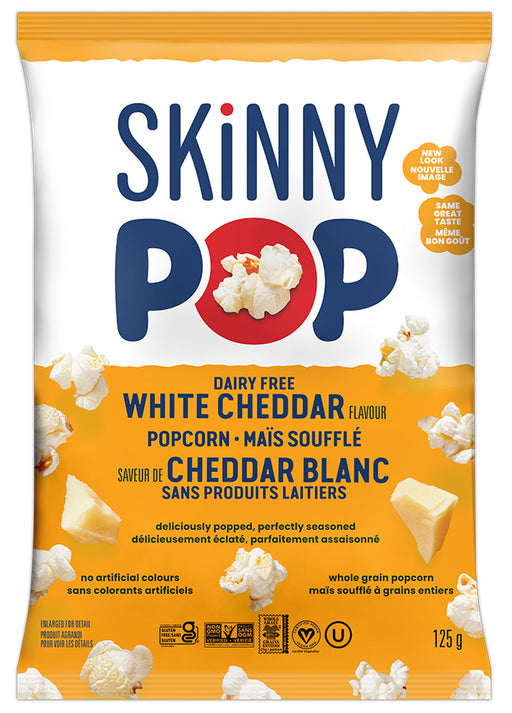 SkinnyPop White Cheddar Whole Grain Popcorn