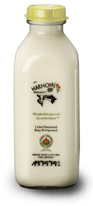 Harmony Organic Organic 10% Half & Half Cream Glass Bottle