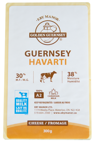 EBY Manor Guernsey Harvati Cheese 30% M.F.