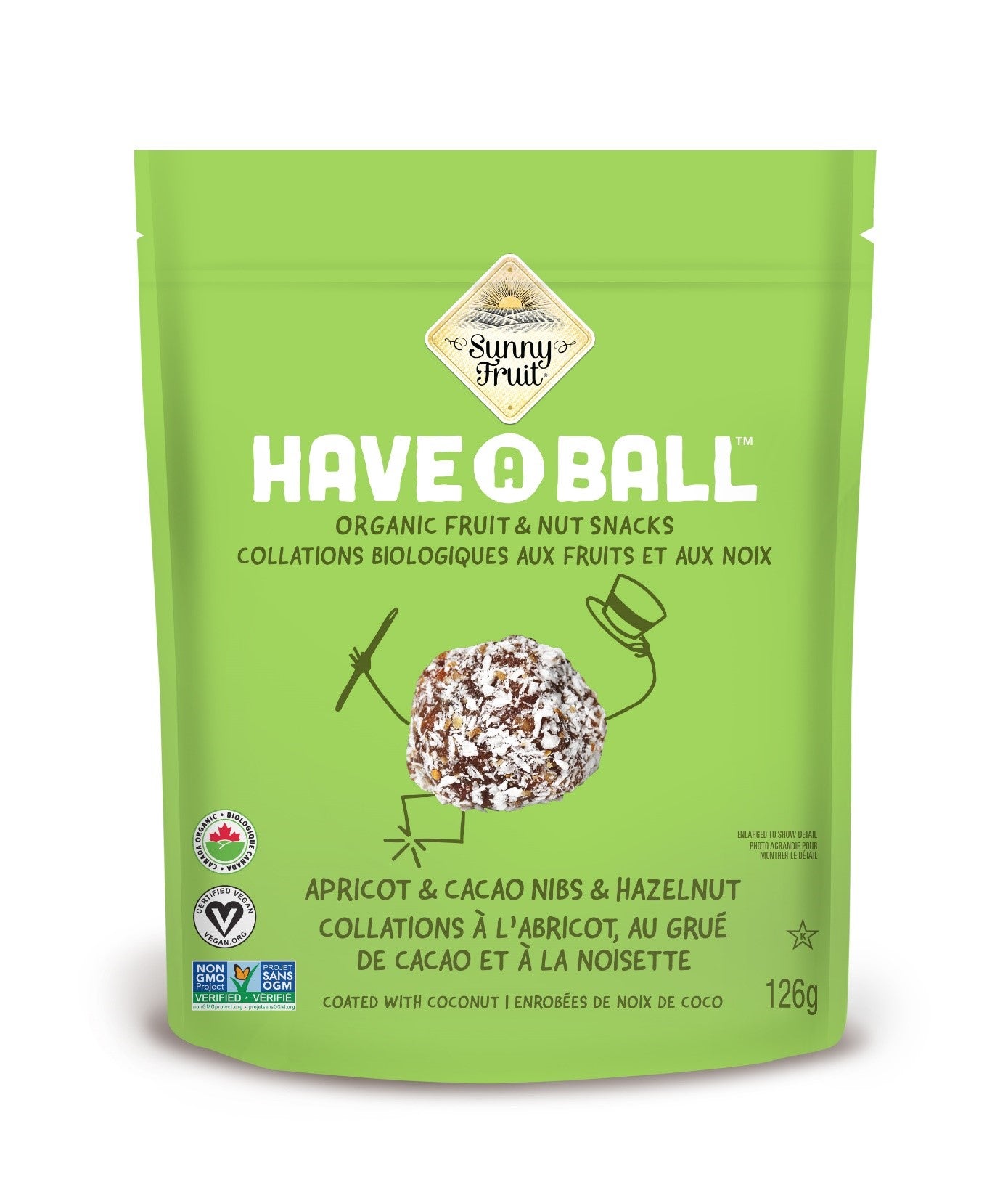 Organic Apricot and Cacao Hazelnut Have a Ball