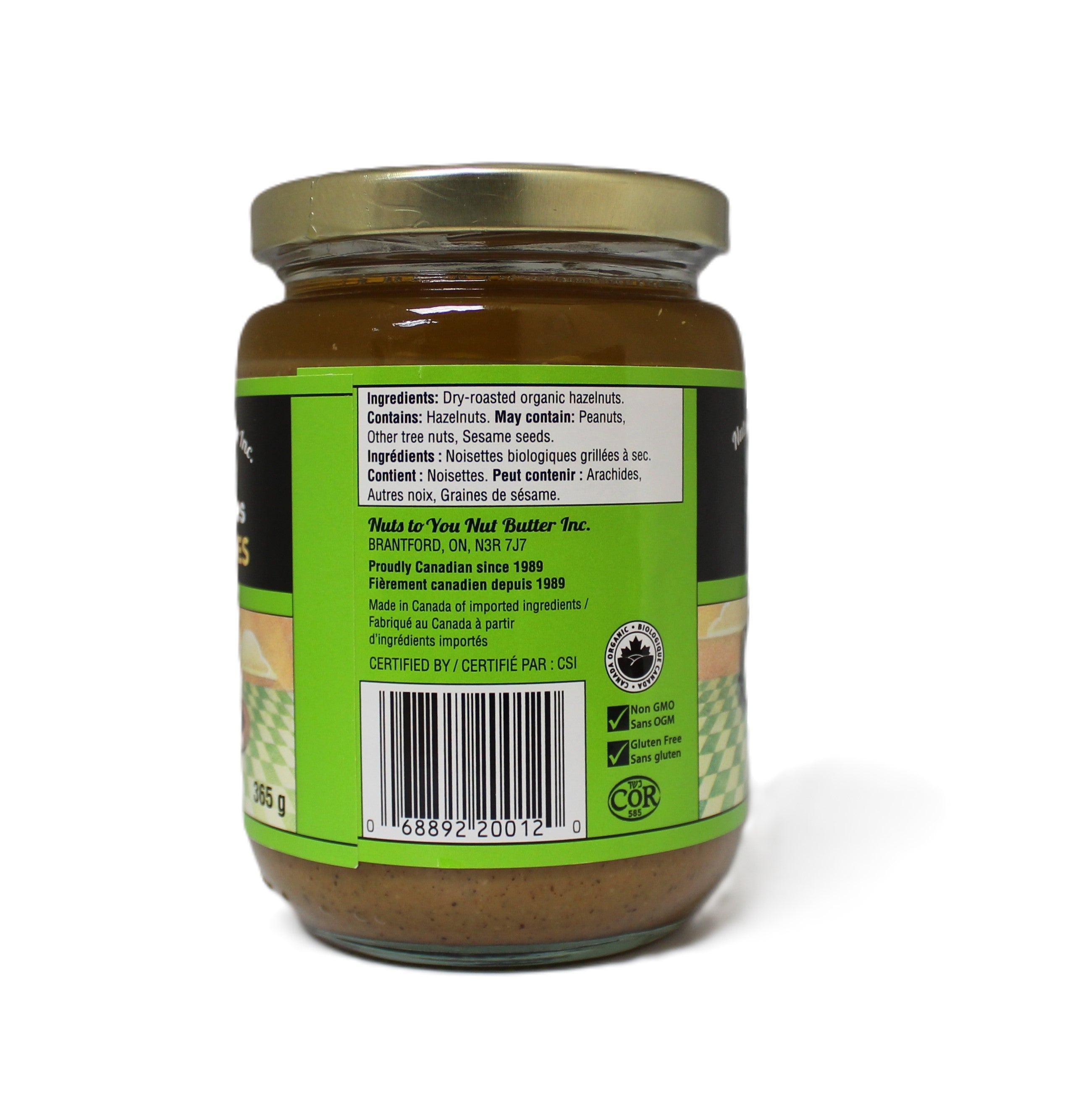 Nuts To You Organic Smooth Hazelnut Butter