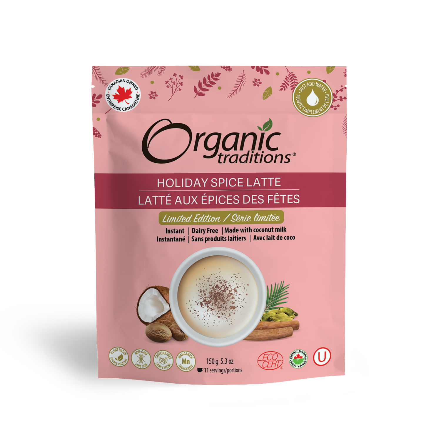 Organic Traditions Holiday Spice Latte