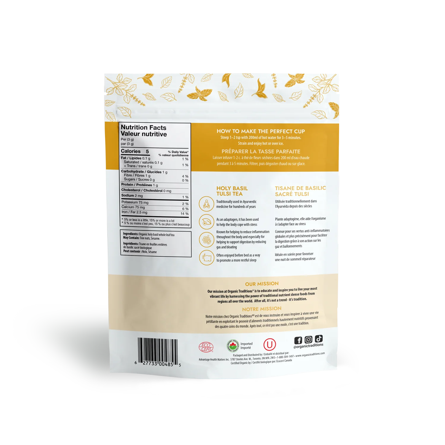 Organic Traditions Holy Basil Tulsi Tea