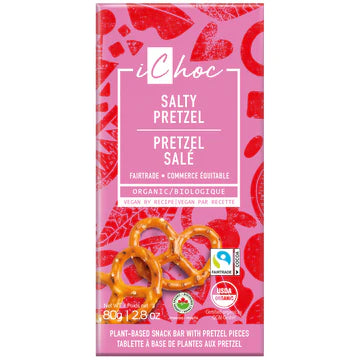 Ichoc Organic Salty Pretzel Snack Bar