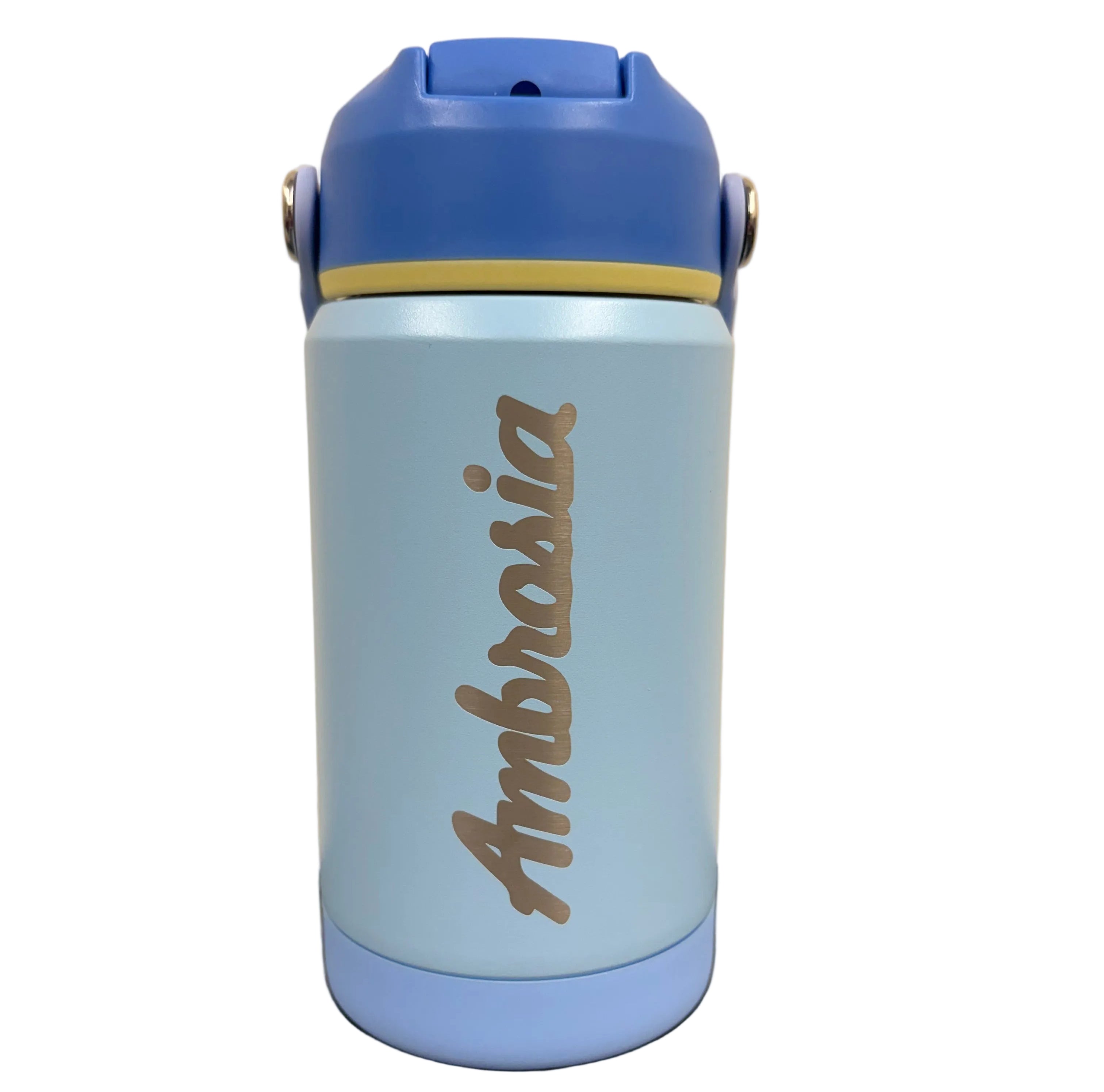 Ambrosia Blue Stainless Steel Kids Sippy Bottle