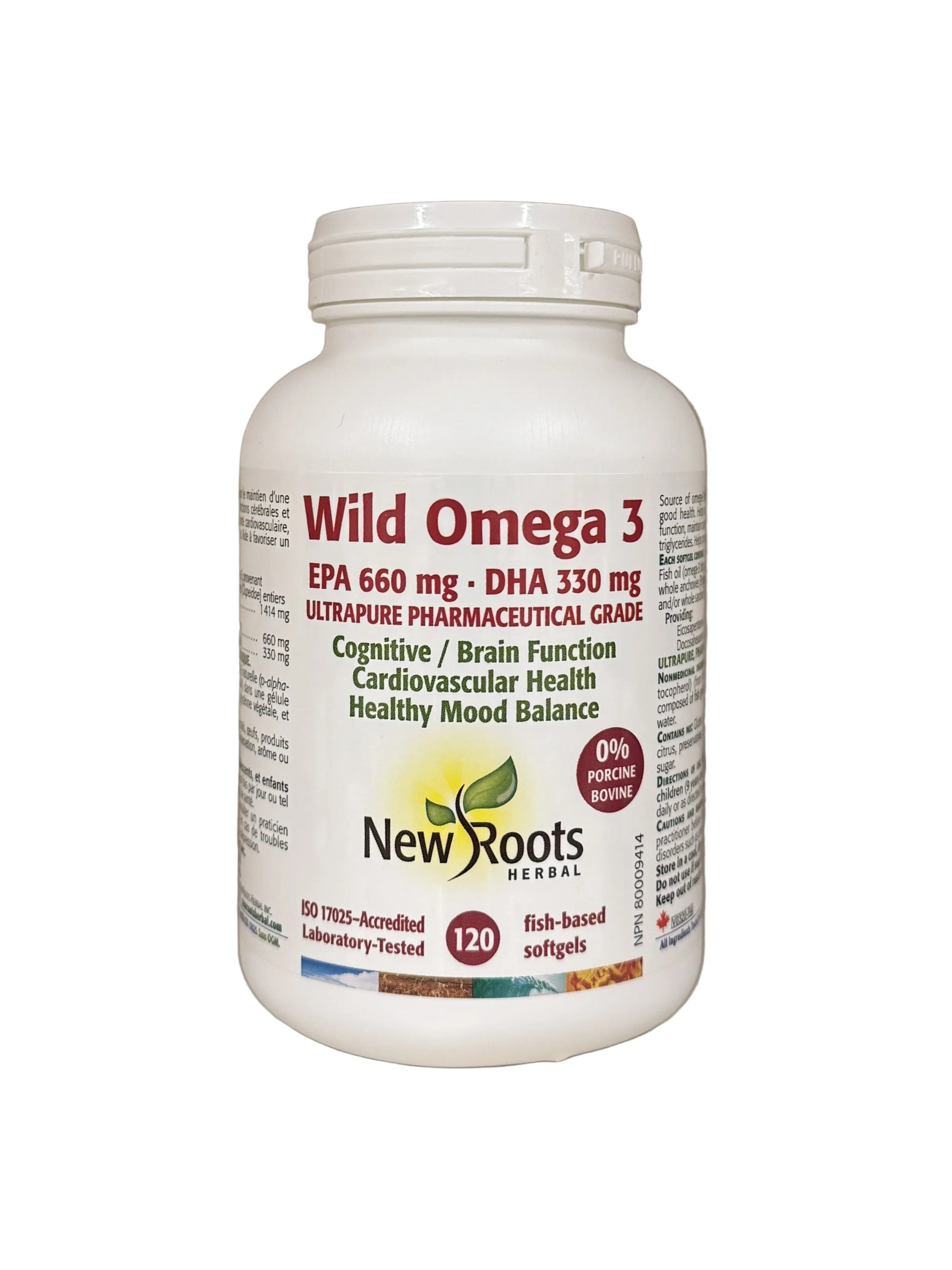 New Roots Wild Omega 3 EPA 660mg - DHA 330mg