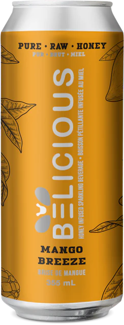 Belicious Mango Breeze Sparkling Honey Beverage