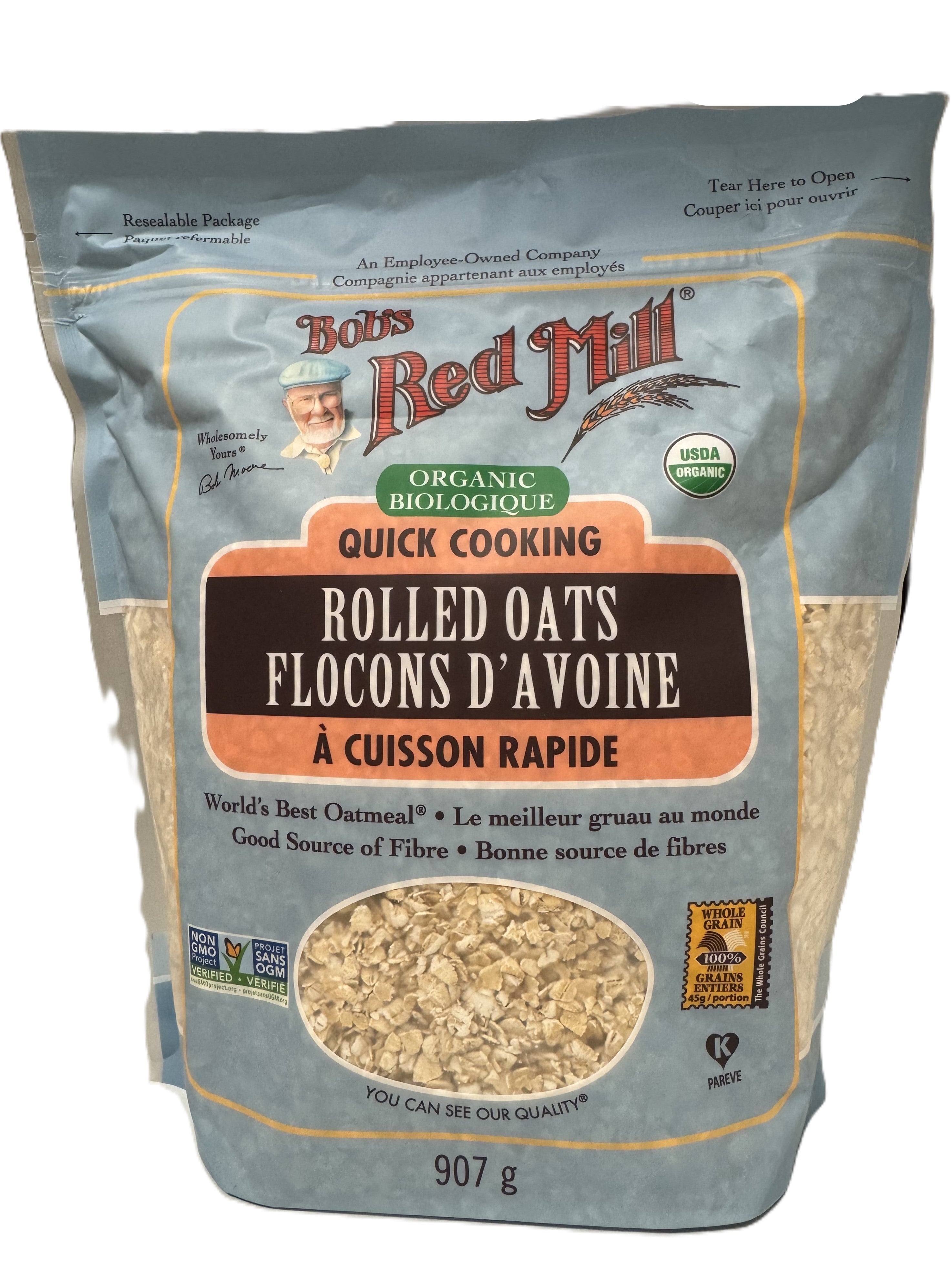 Bob's Red Mill Organic Quick Cook Rolled Oats