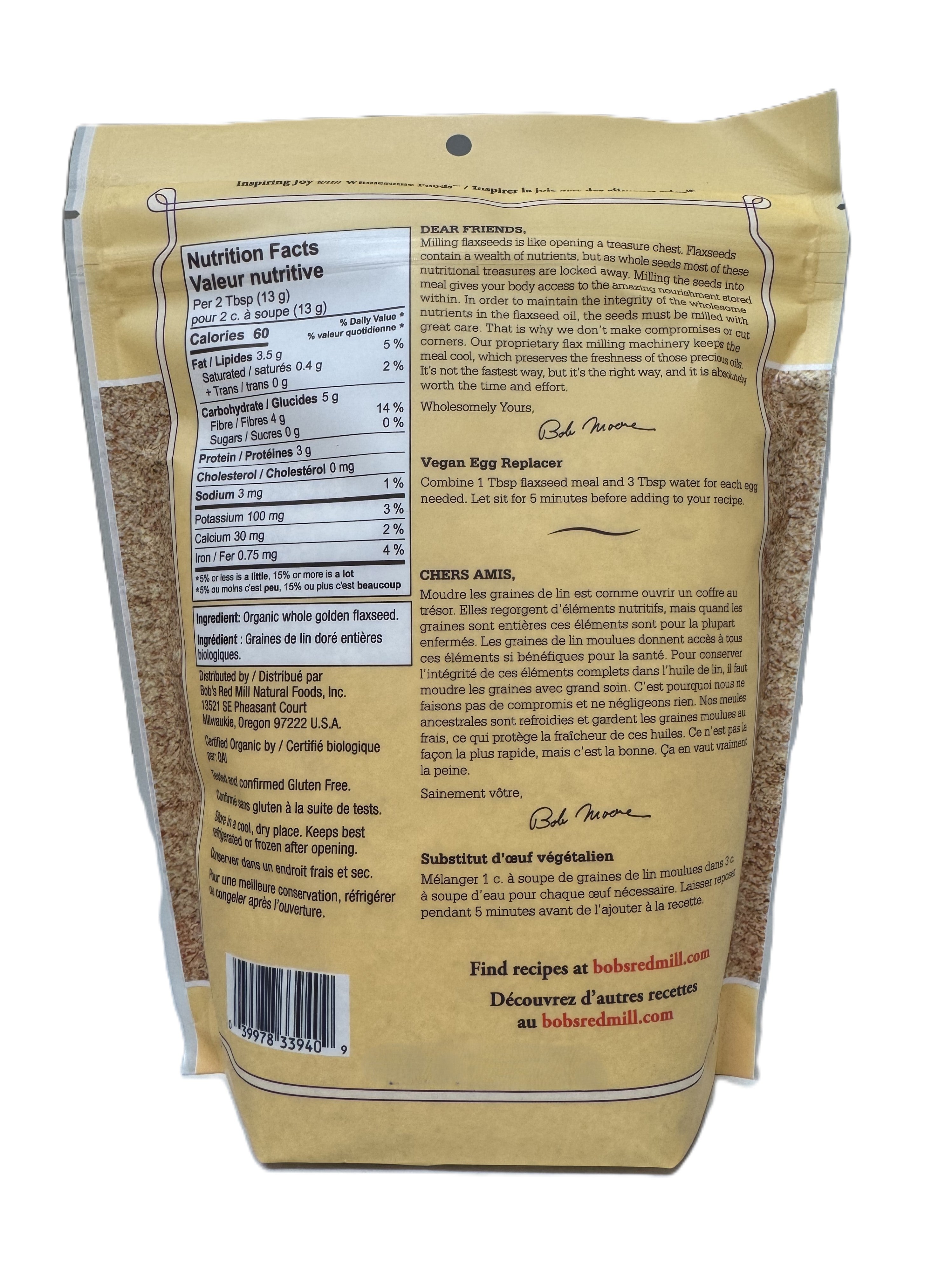 Bob's Red Mill Organic Golden Flaxseed Meal