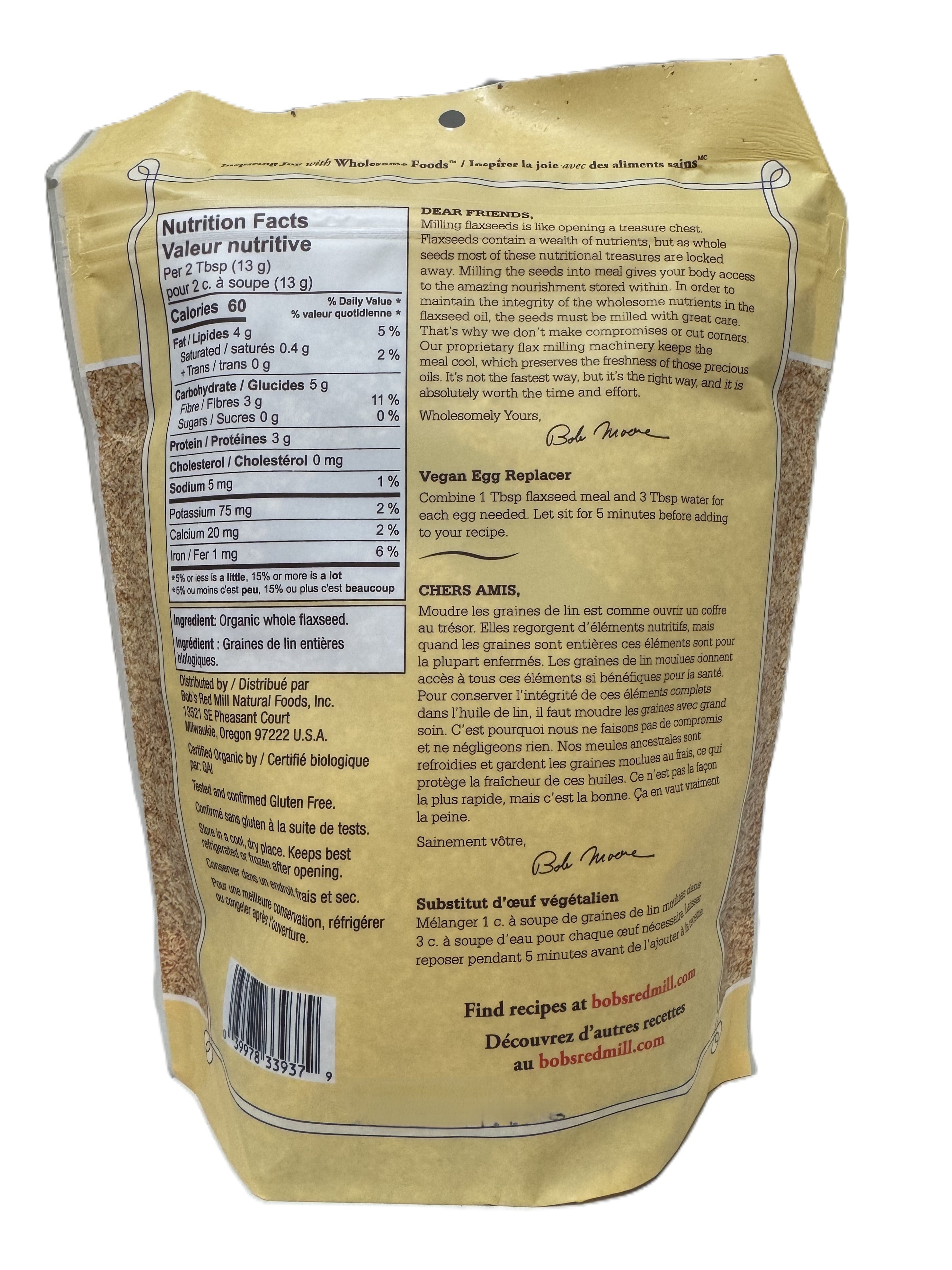 Bob's Red Mill Organic Brown Flaxseed Meal