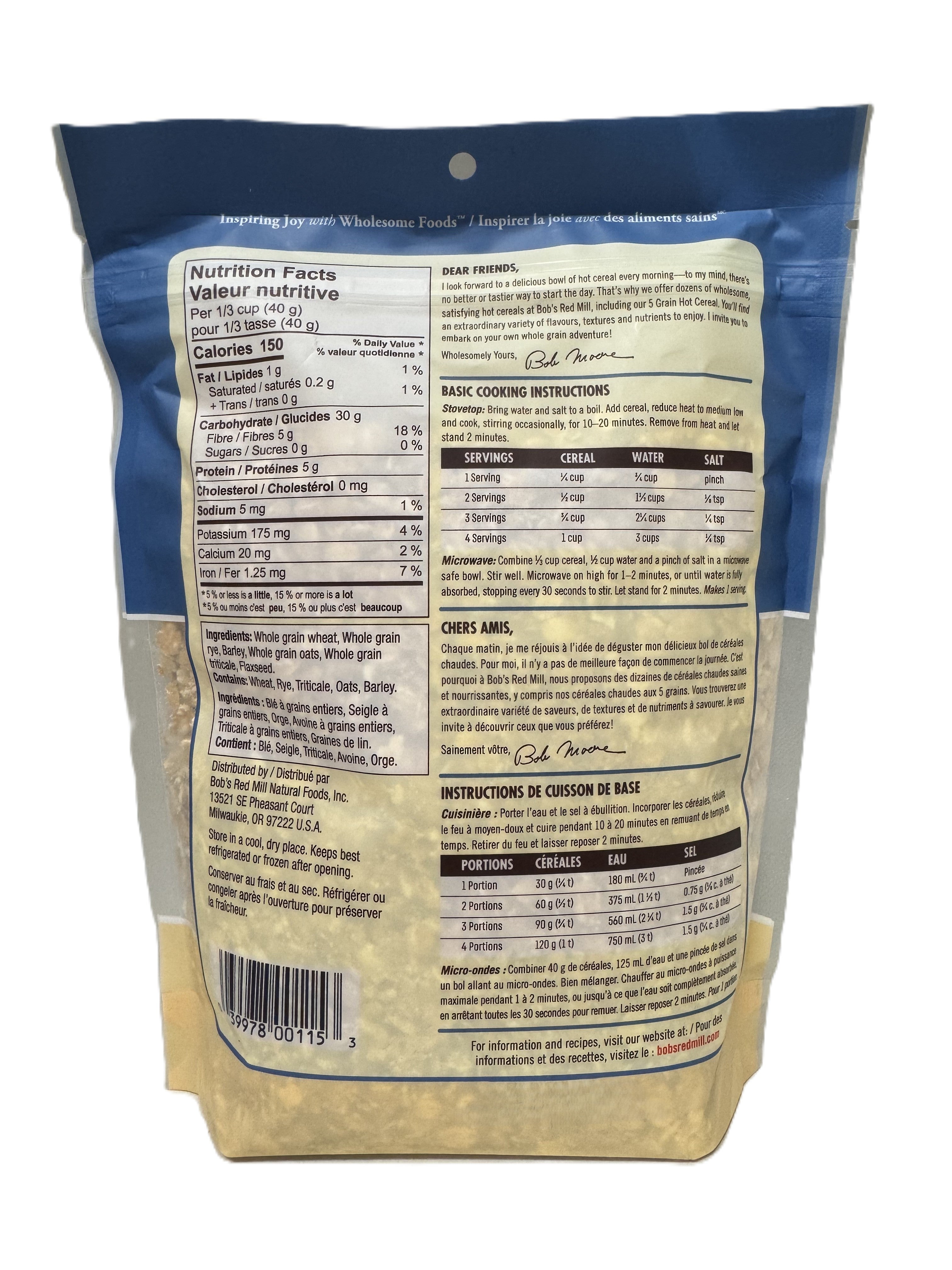 Bob's Red Mill 5- Grain Rolled Cereal