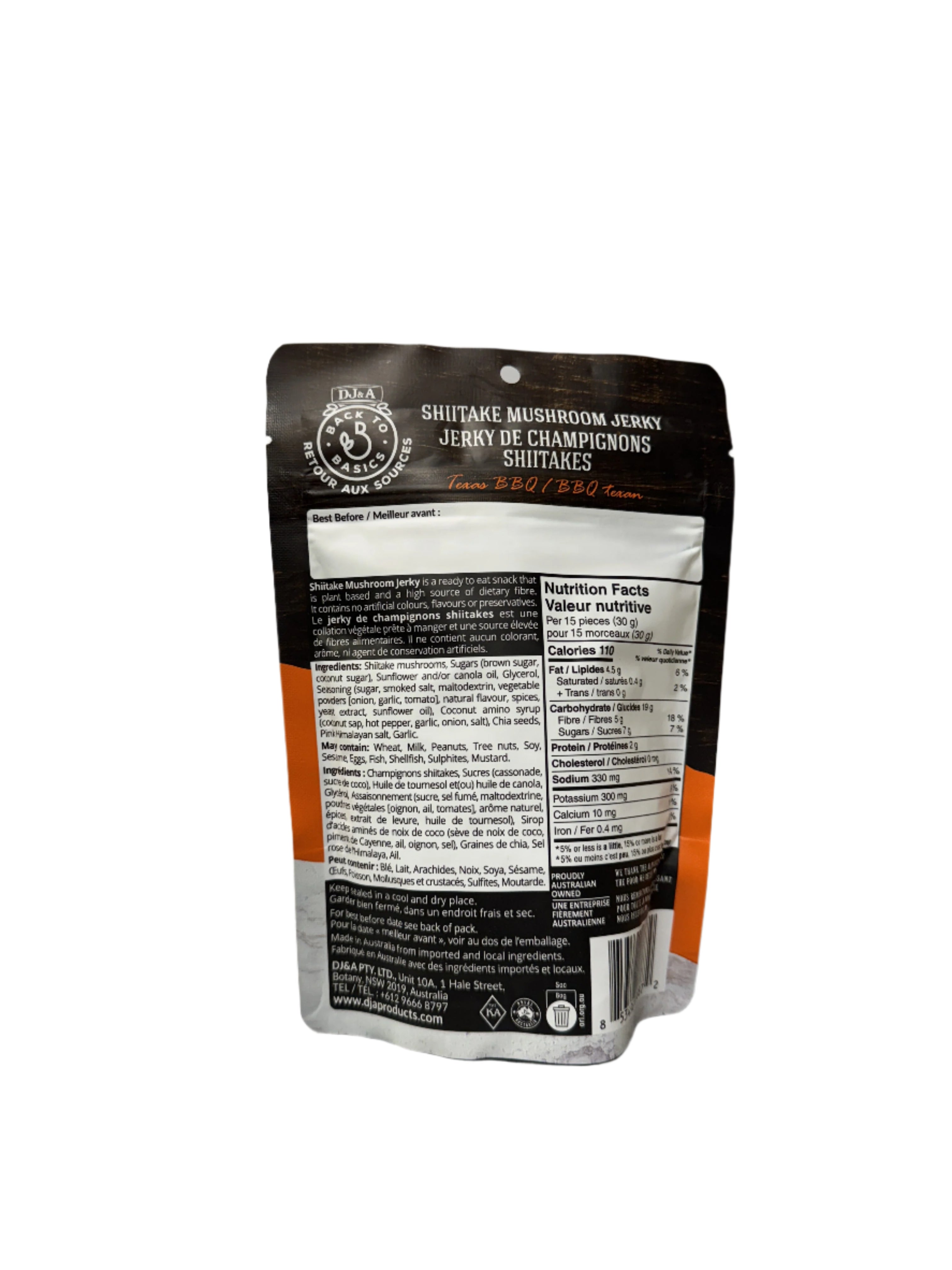 DJ&A Texas BBQ Shiitake Mushroom Jerky