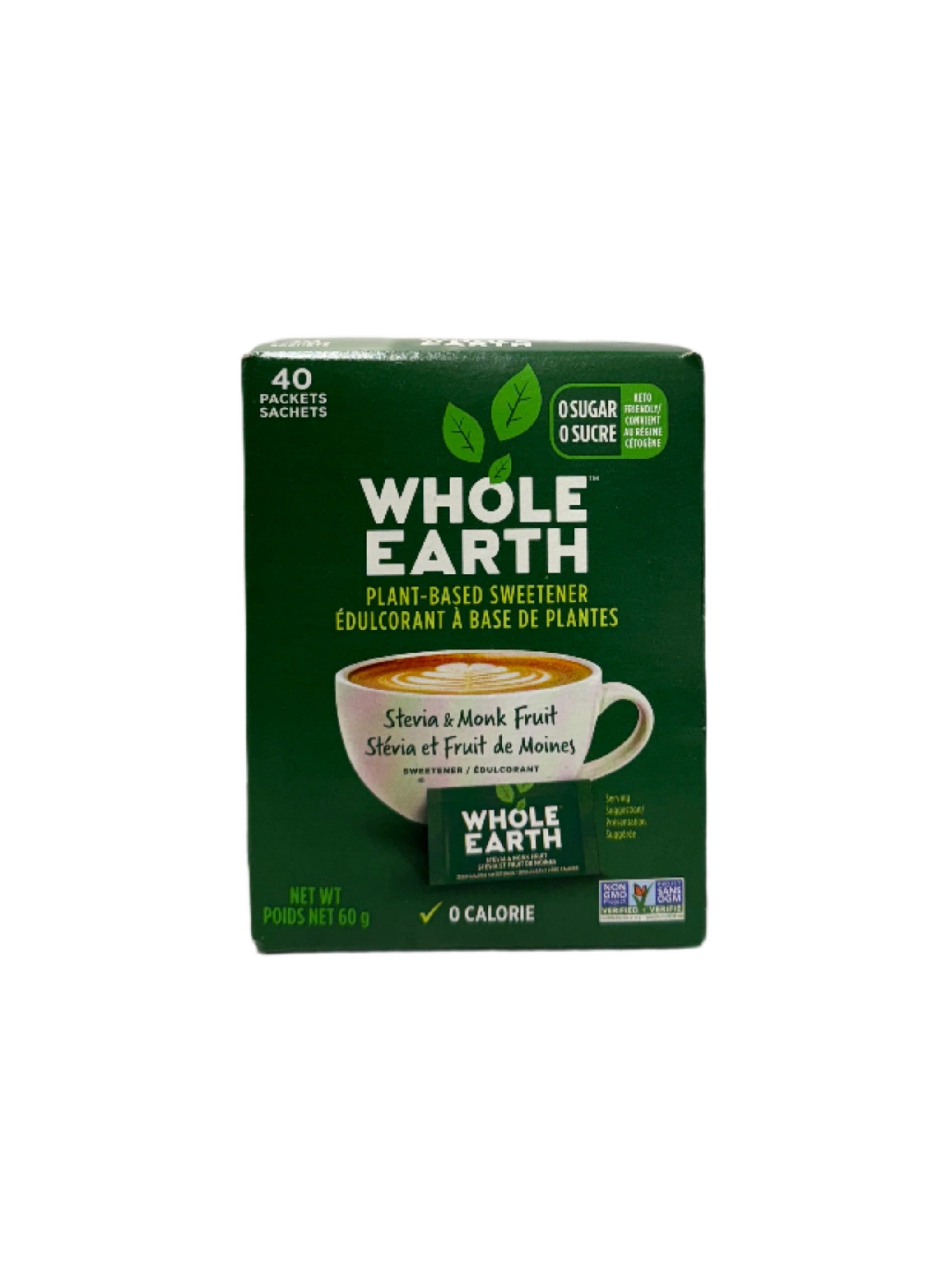 Stevia & Monk Plant-Based Sweetener 40 Pack
