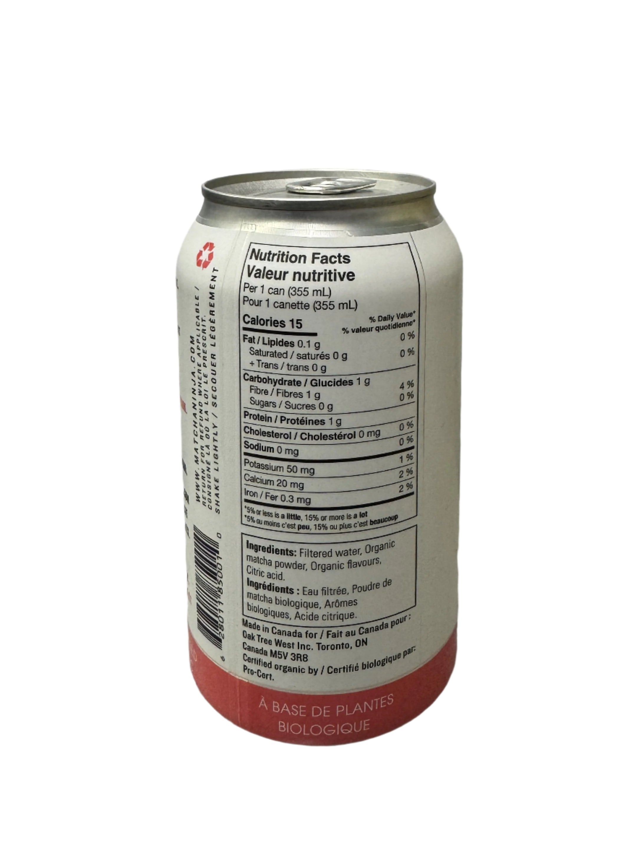 Organic Pink Lemonade Sparkling Matcha Tea