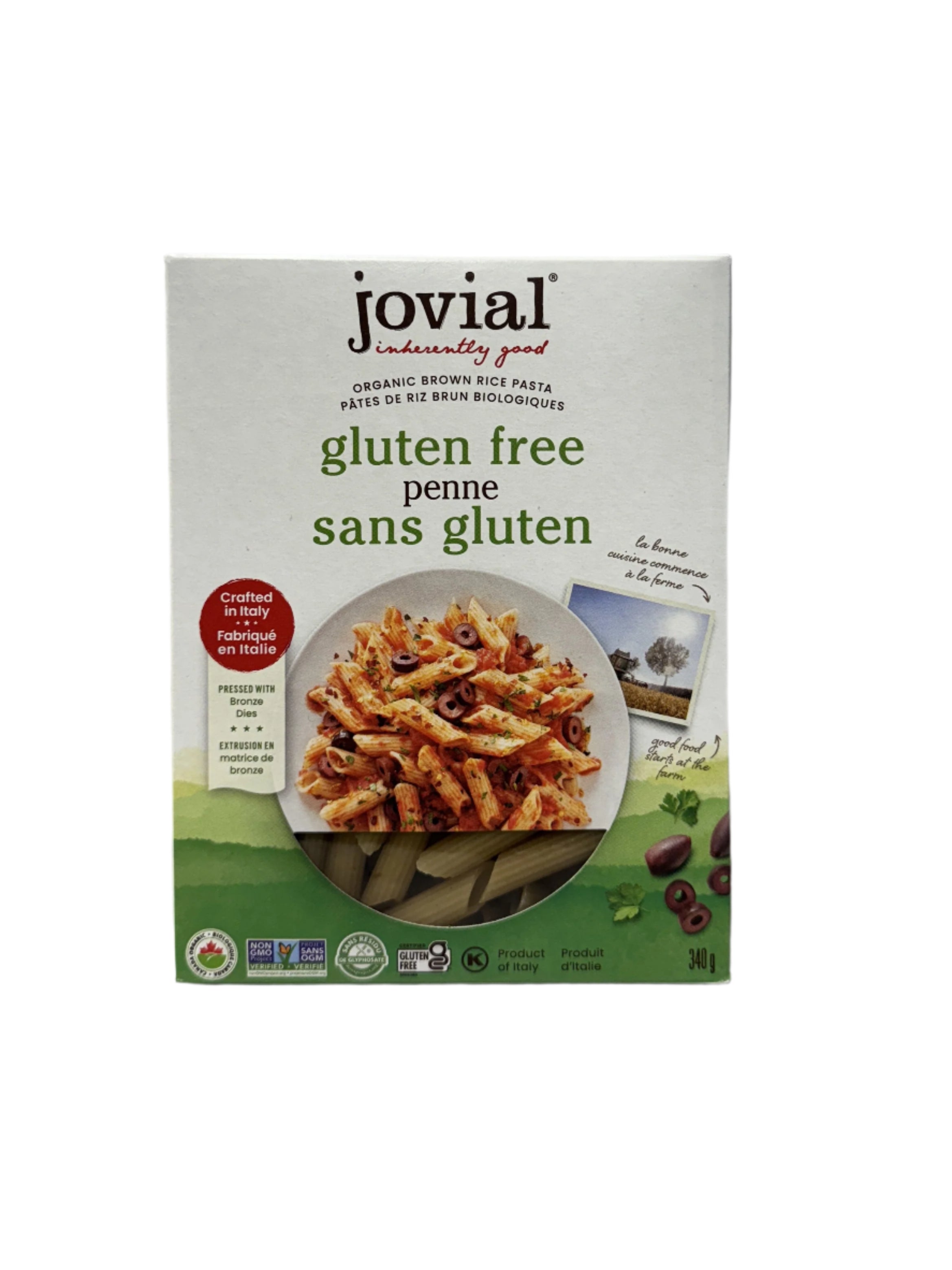 Jovial Organic Gluten Free Brown Rice Penne Rigate