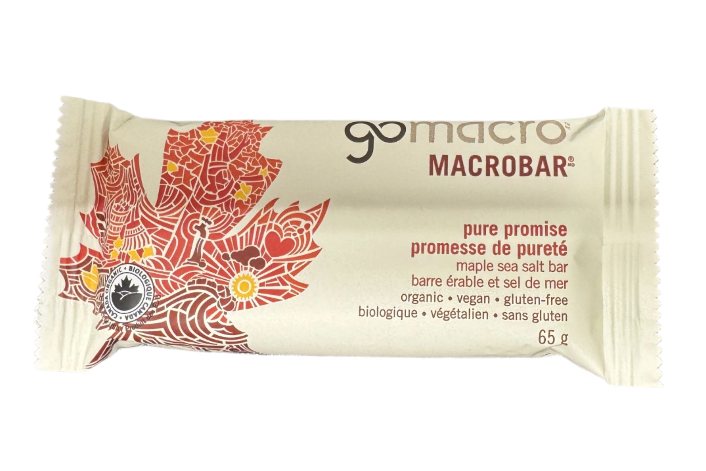 GoMacro Pure Promise Maple Sea Salt Bar