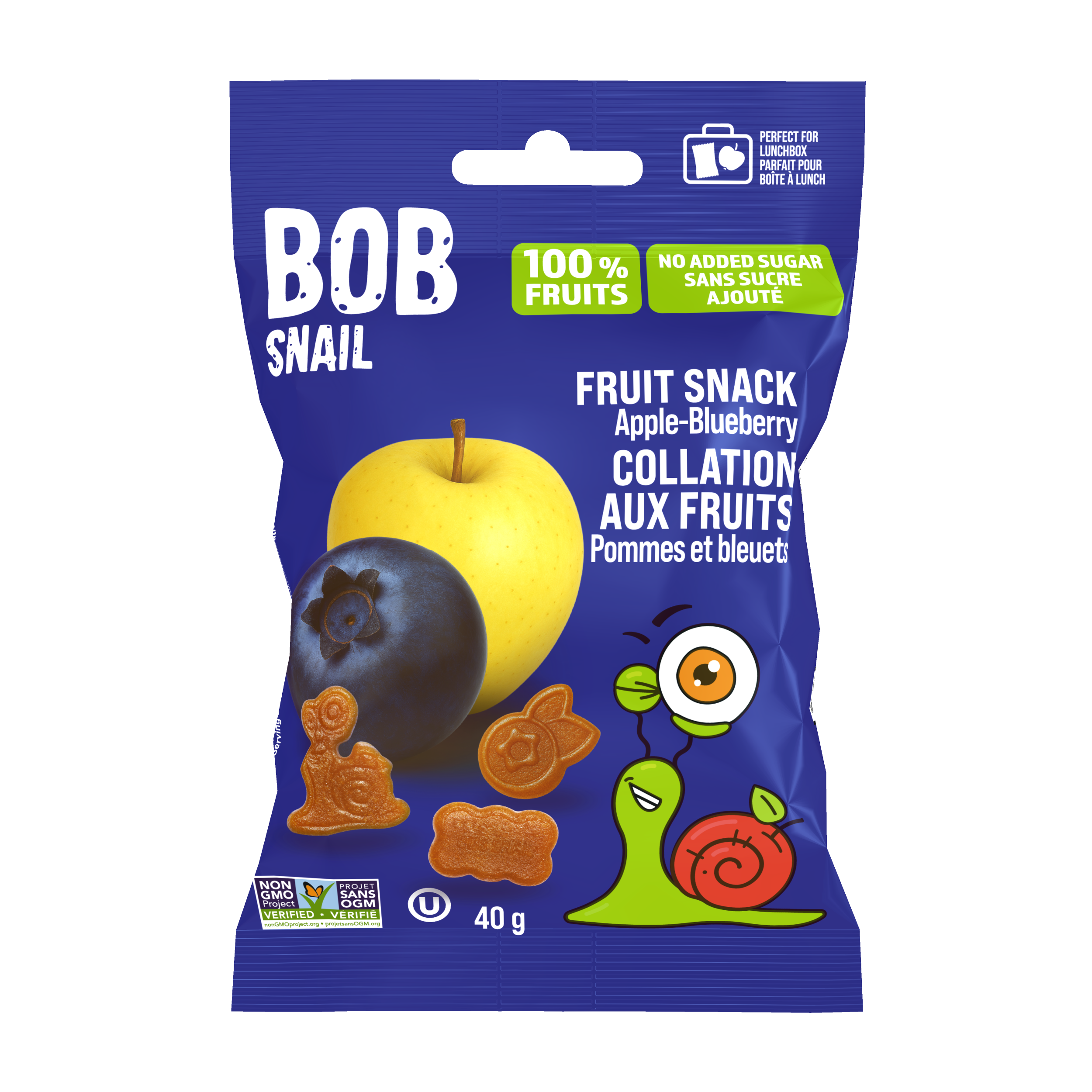Bob Snail Apple-Blueberry Fruit Snack Collation