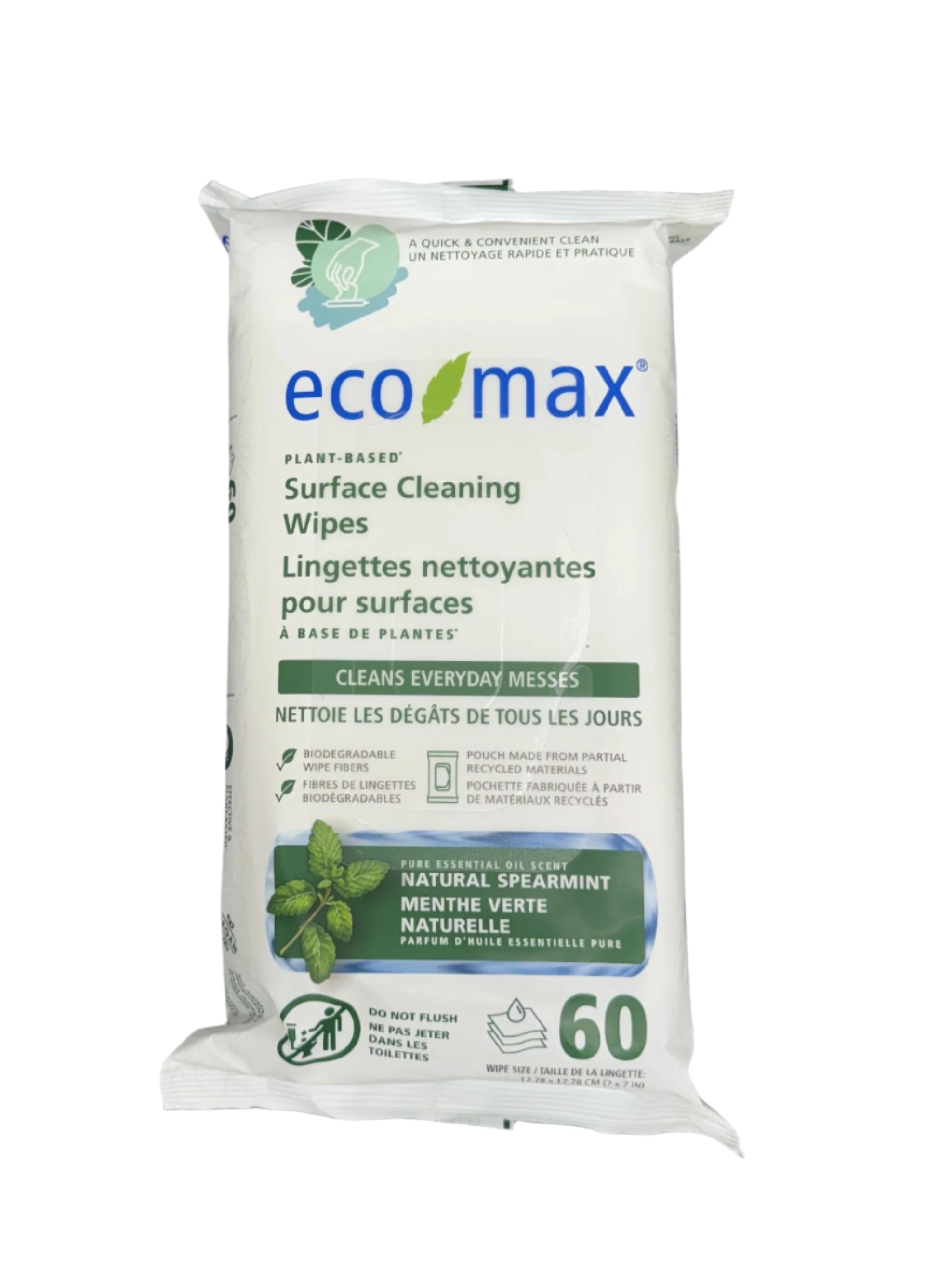 Eco Max Plant-Based Surface Cleaning Wipes