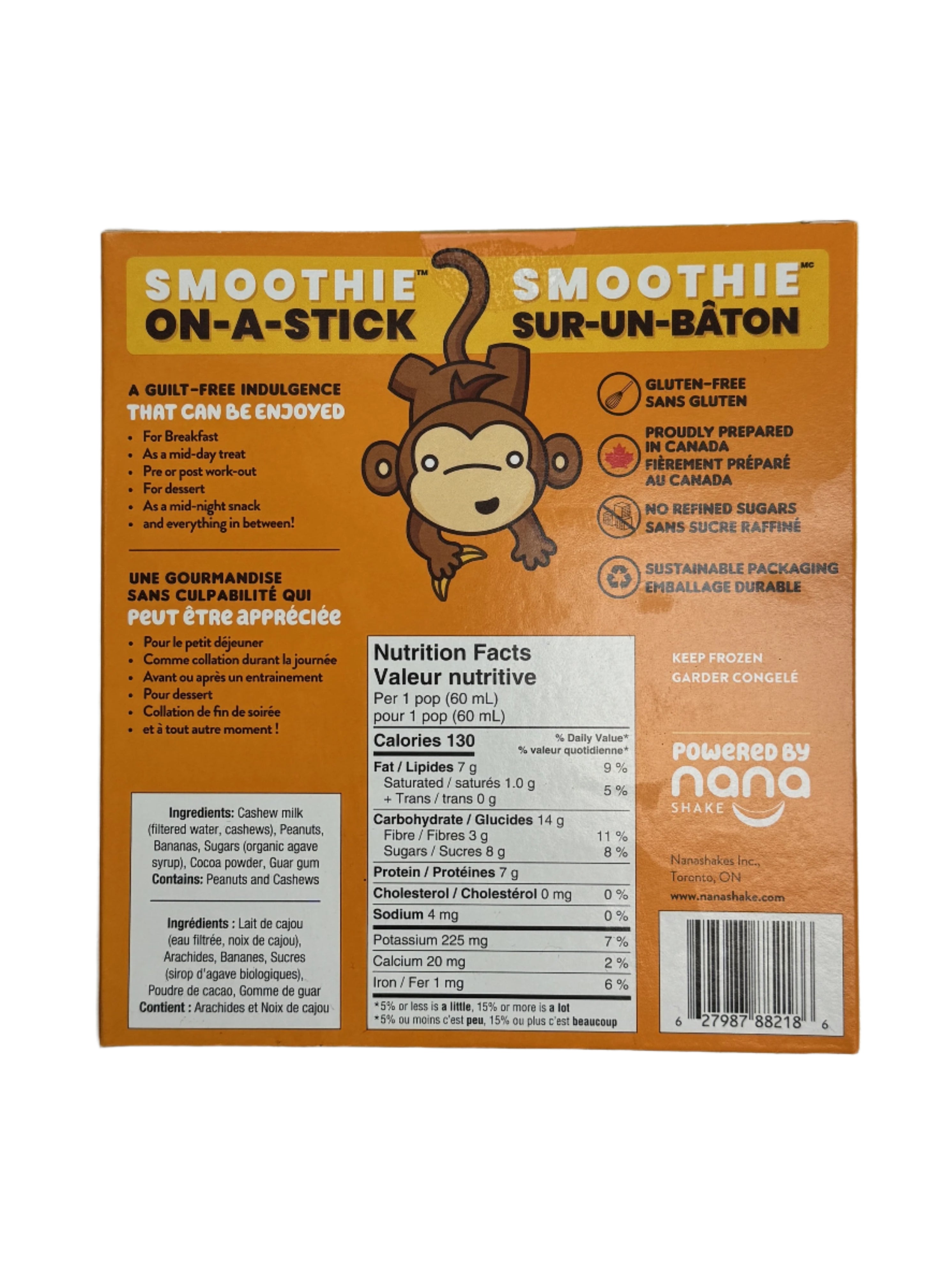 Nanashake Chocolate Peanut Butter Nanapops