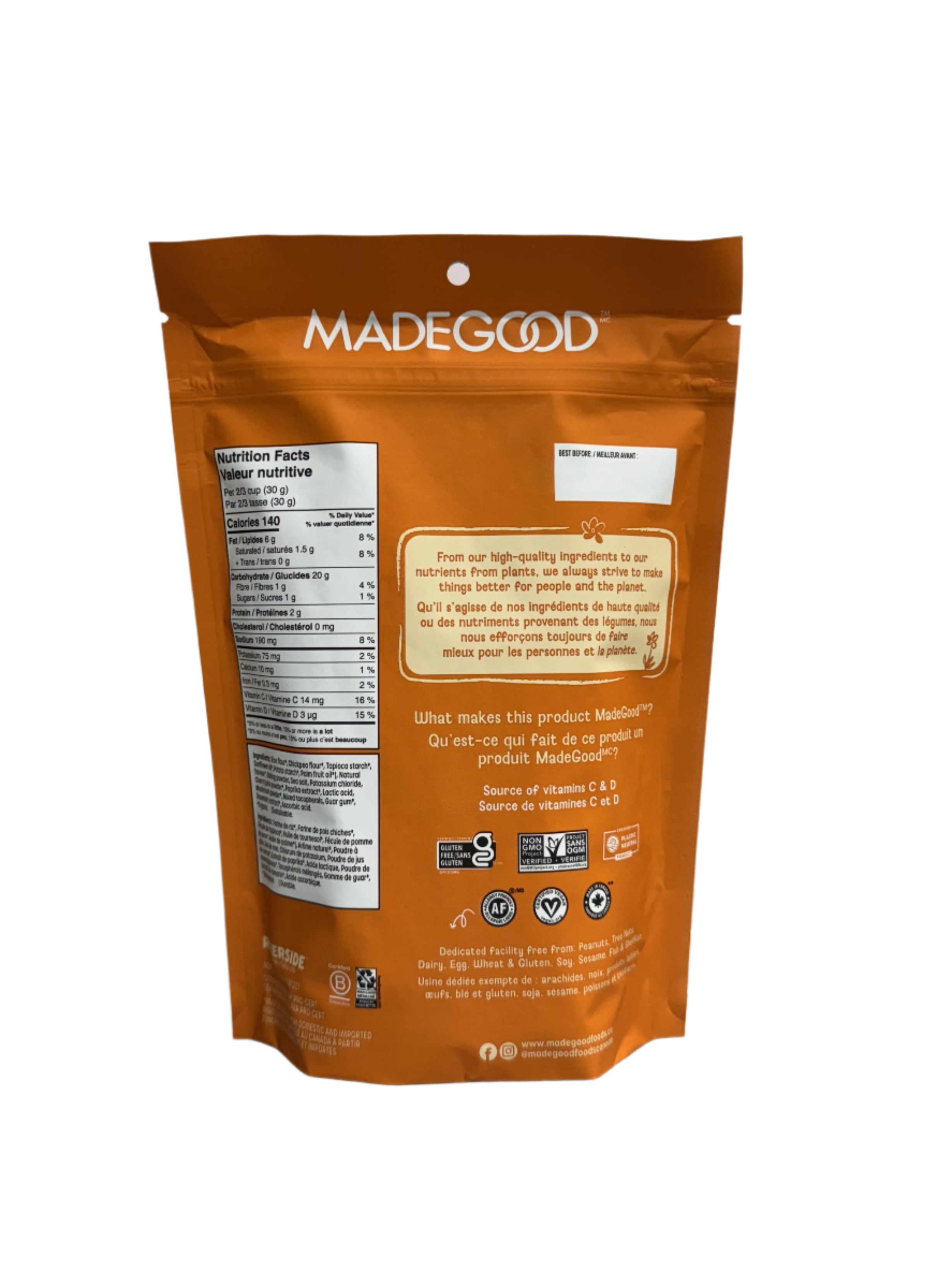 Made Good Cheddar Star Puffed Crackers