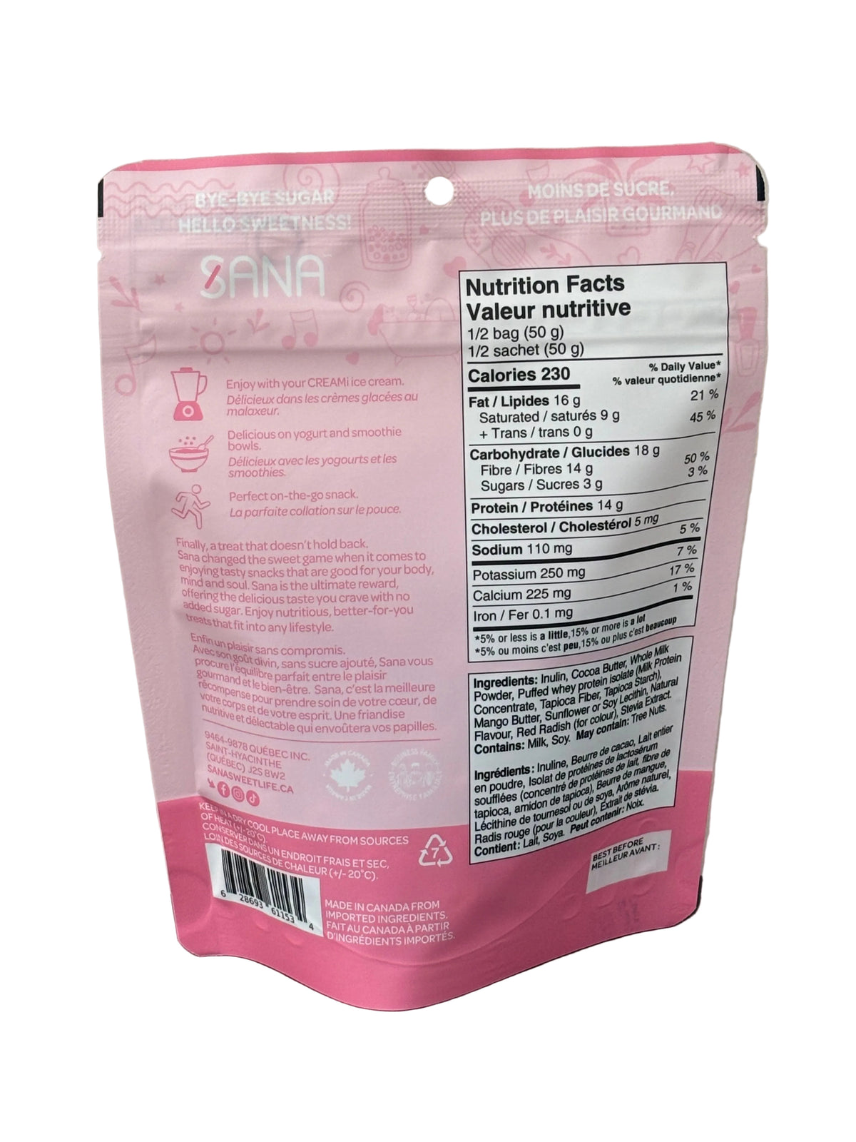 No Sugar Added Strawberry Milkshake White Chocolate Style Coated Protein Bites