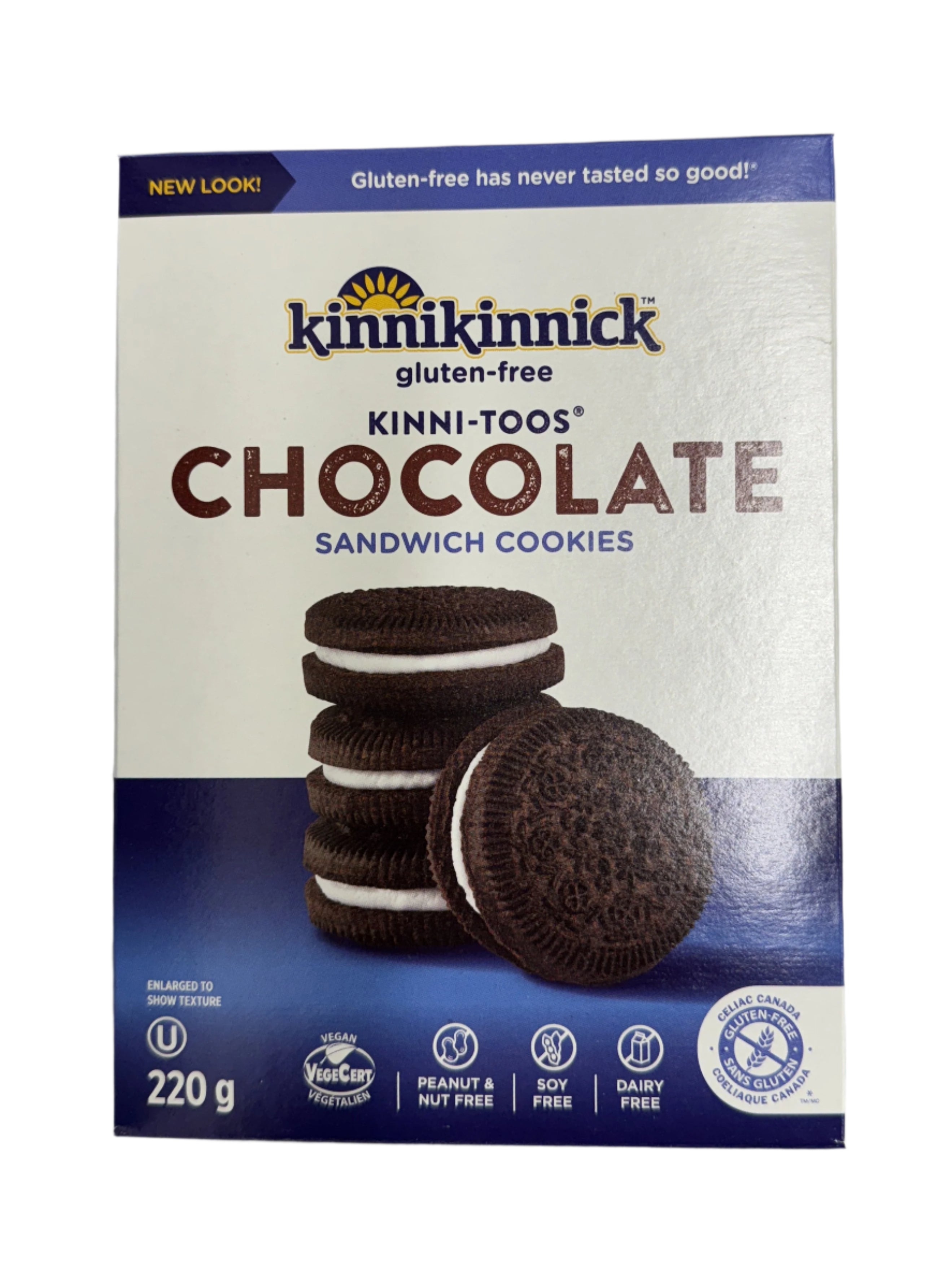 Kinnikinnick Gluten Free Chocolate Sandwich Cookie