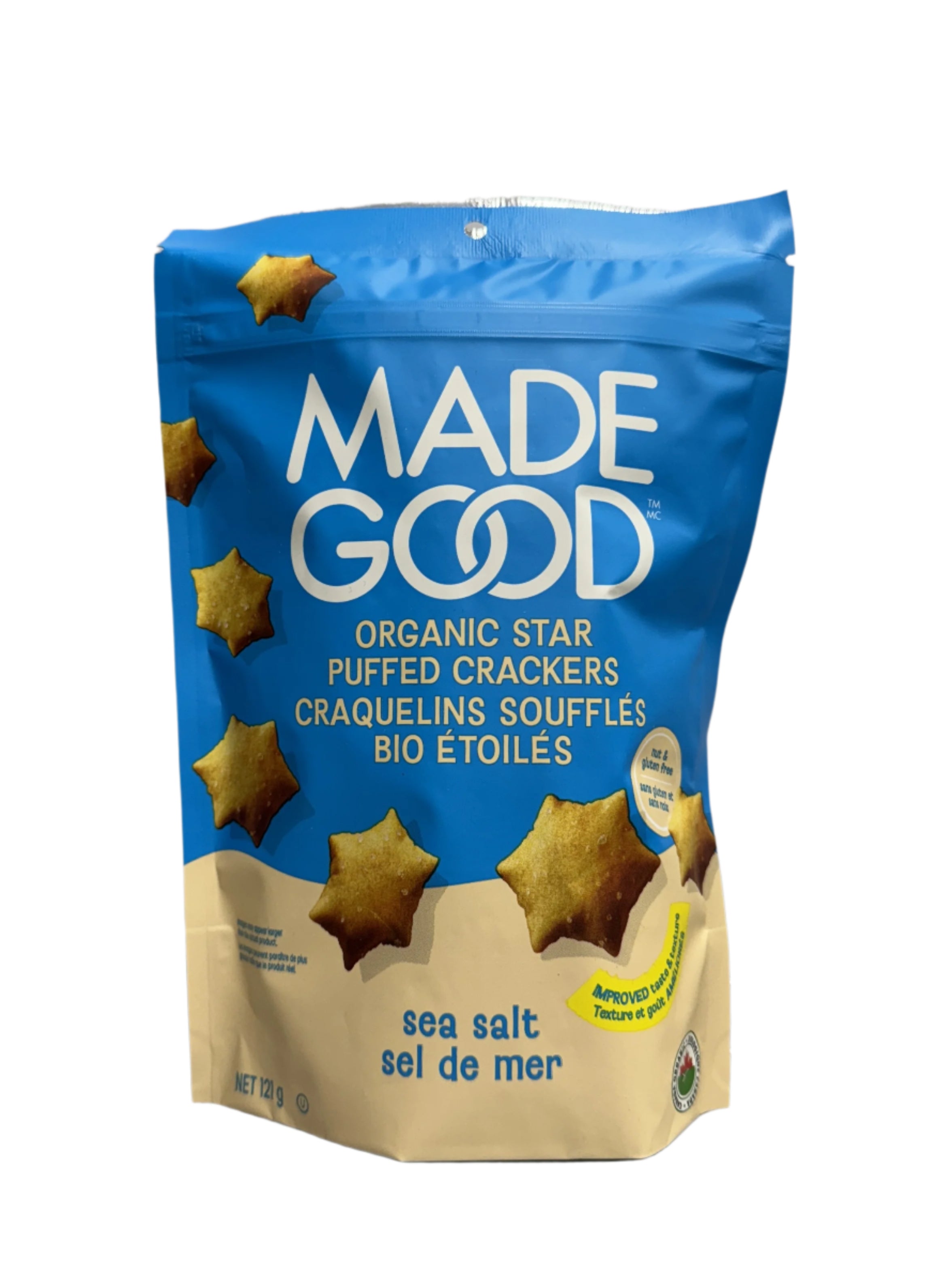 Made Good Sea Salt Star Puffed Crackers