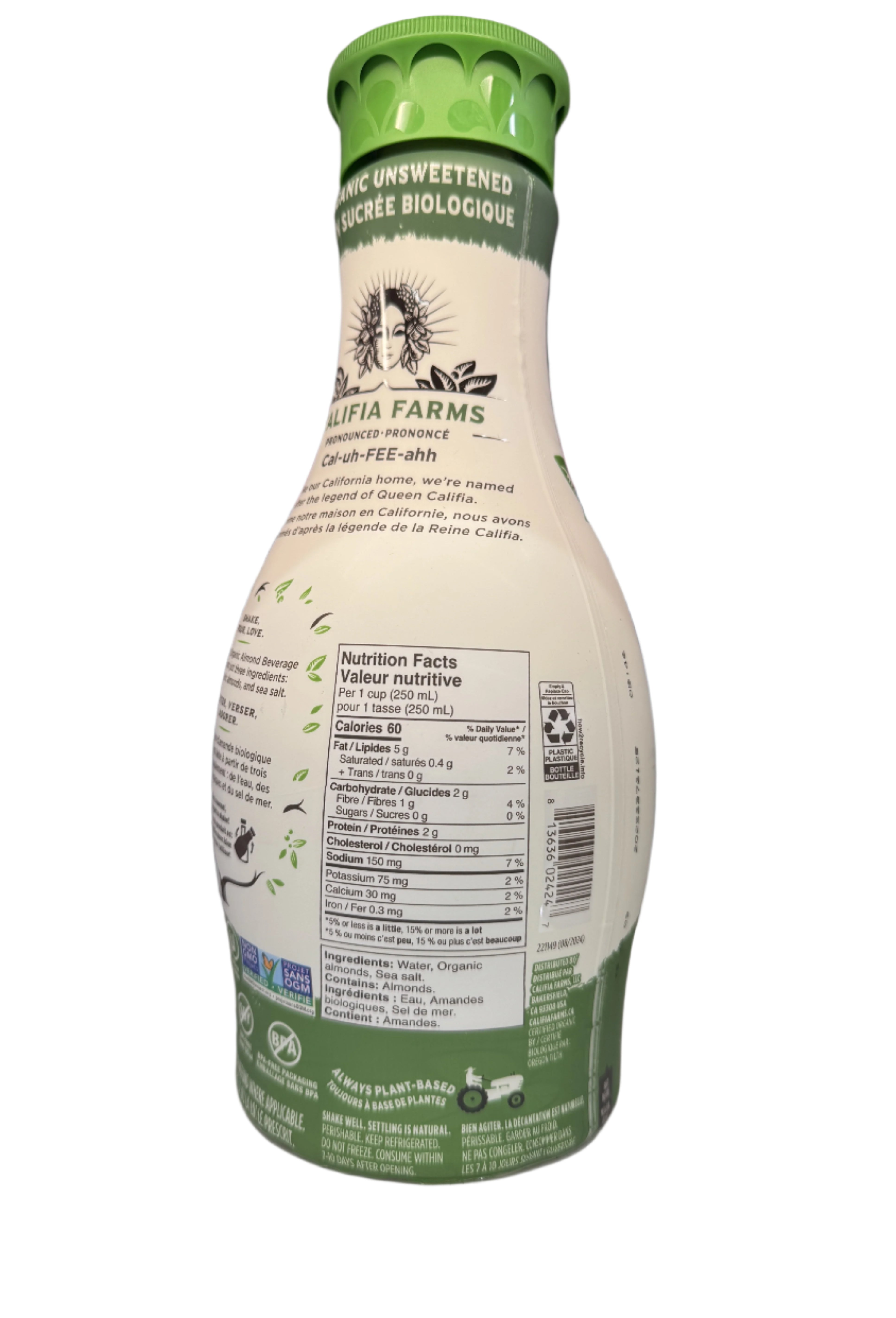 Califia Organic Unsweetened Almond Beverage