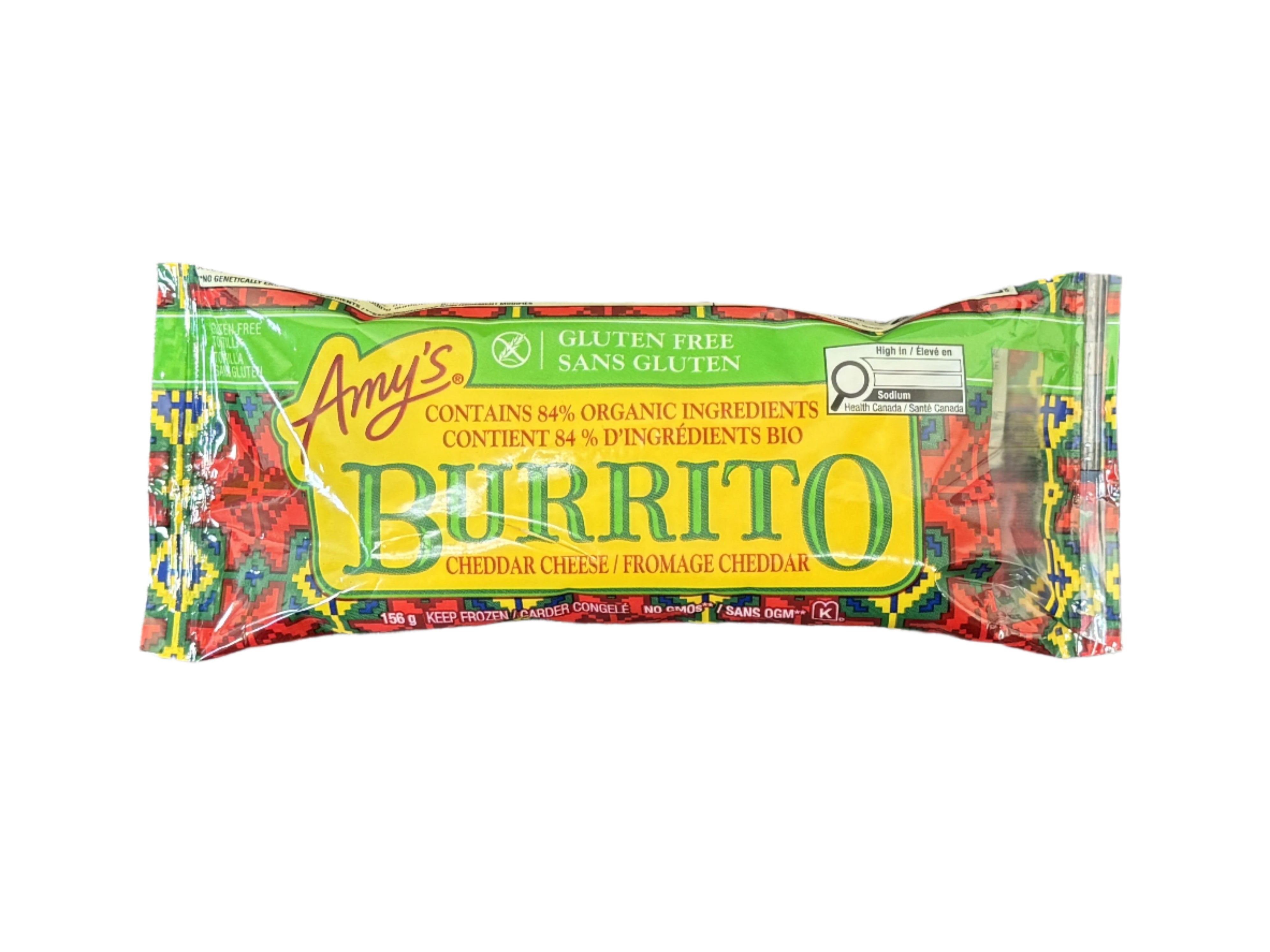 Amy's Kitchen Gluten Free Bean & Cheese Burrito