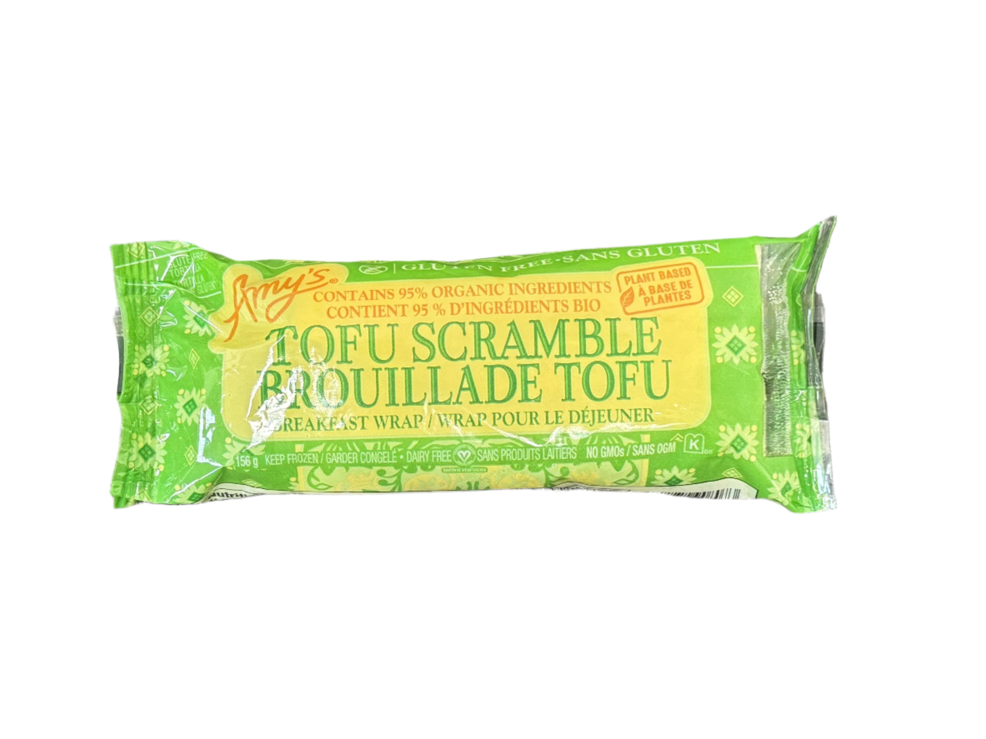Amy's Kitchen Gluten Free Tofu Scramble Breakfast Wrap