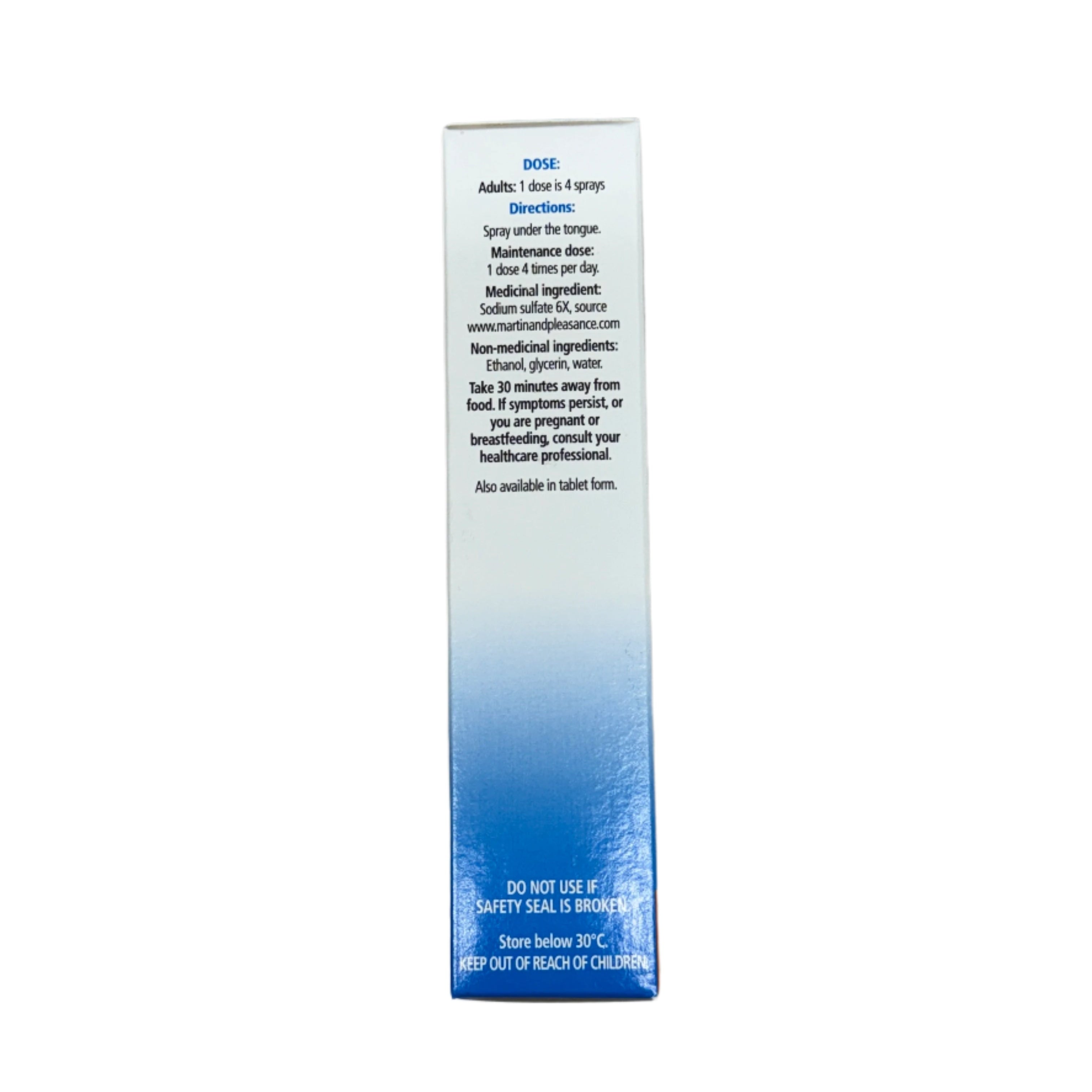 Schuessler Salt Nat Sulph 6x Oral Spray