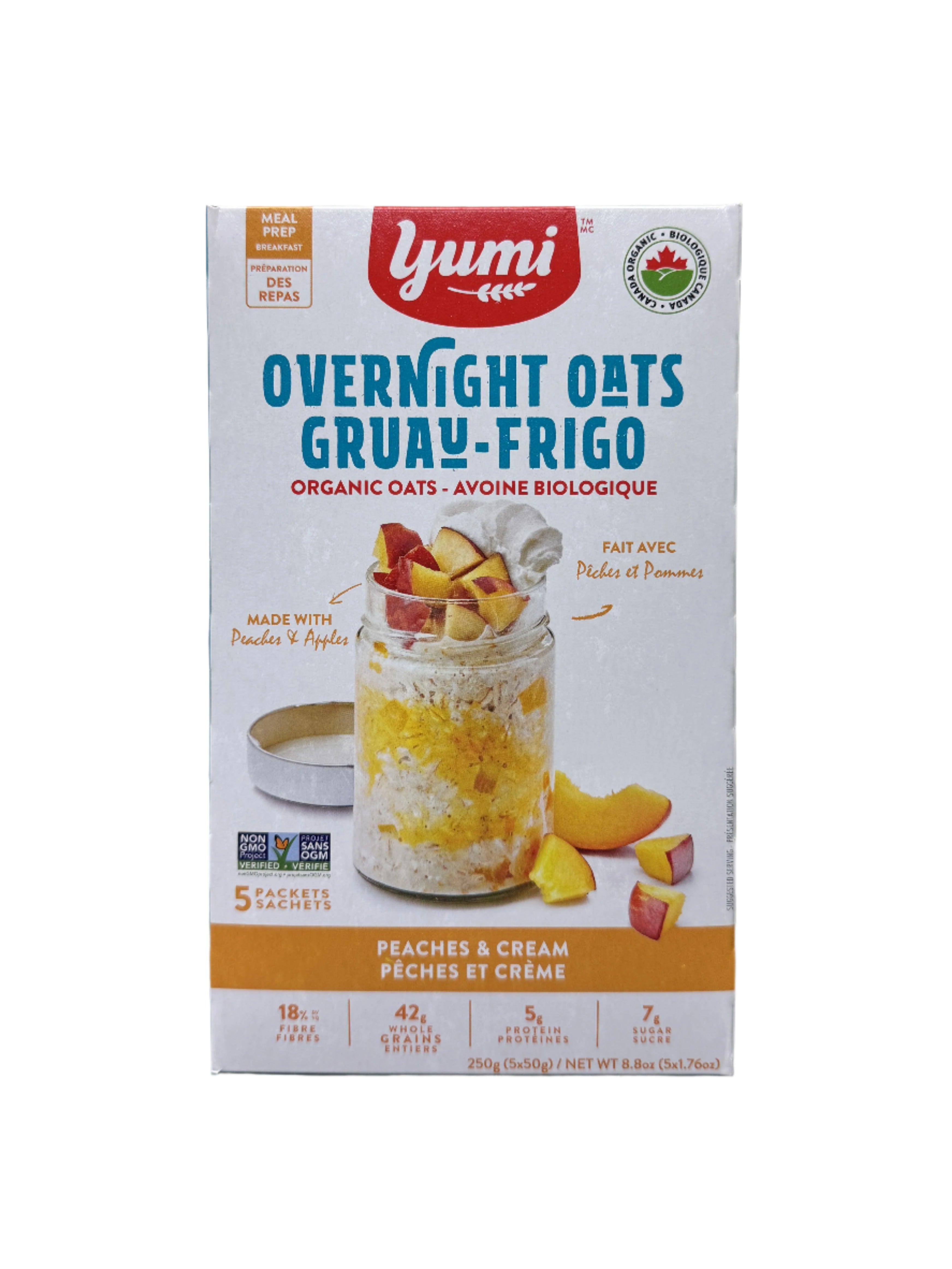 Yumi Peaches & Cream Overnight Oats