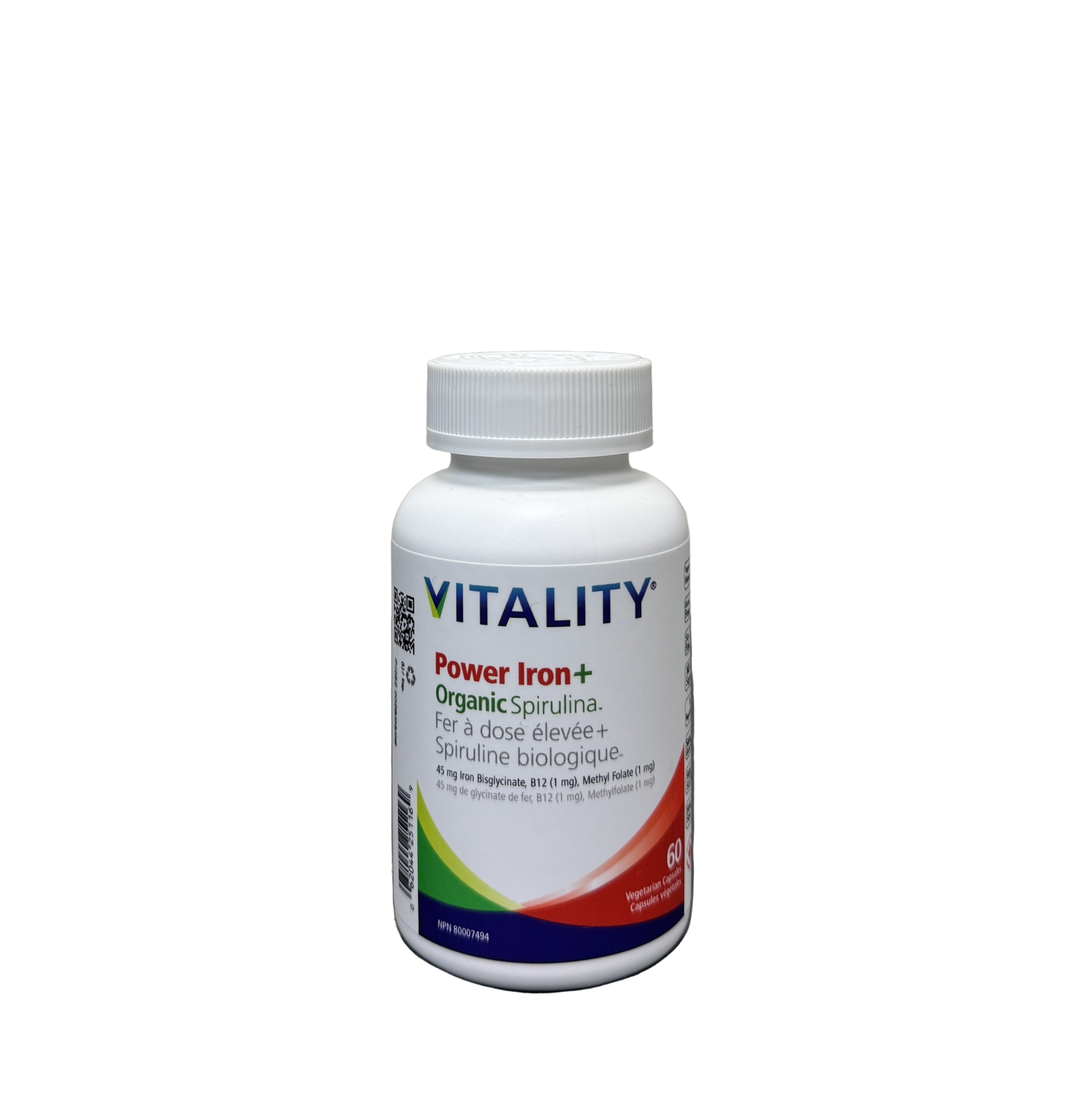 Vitality Power Iron + Organic Spirulina