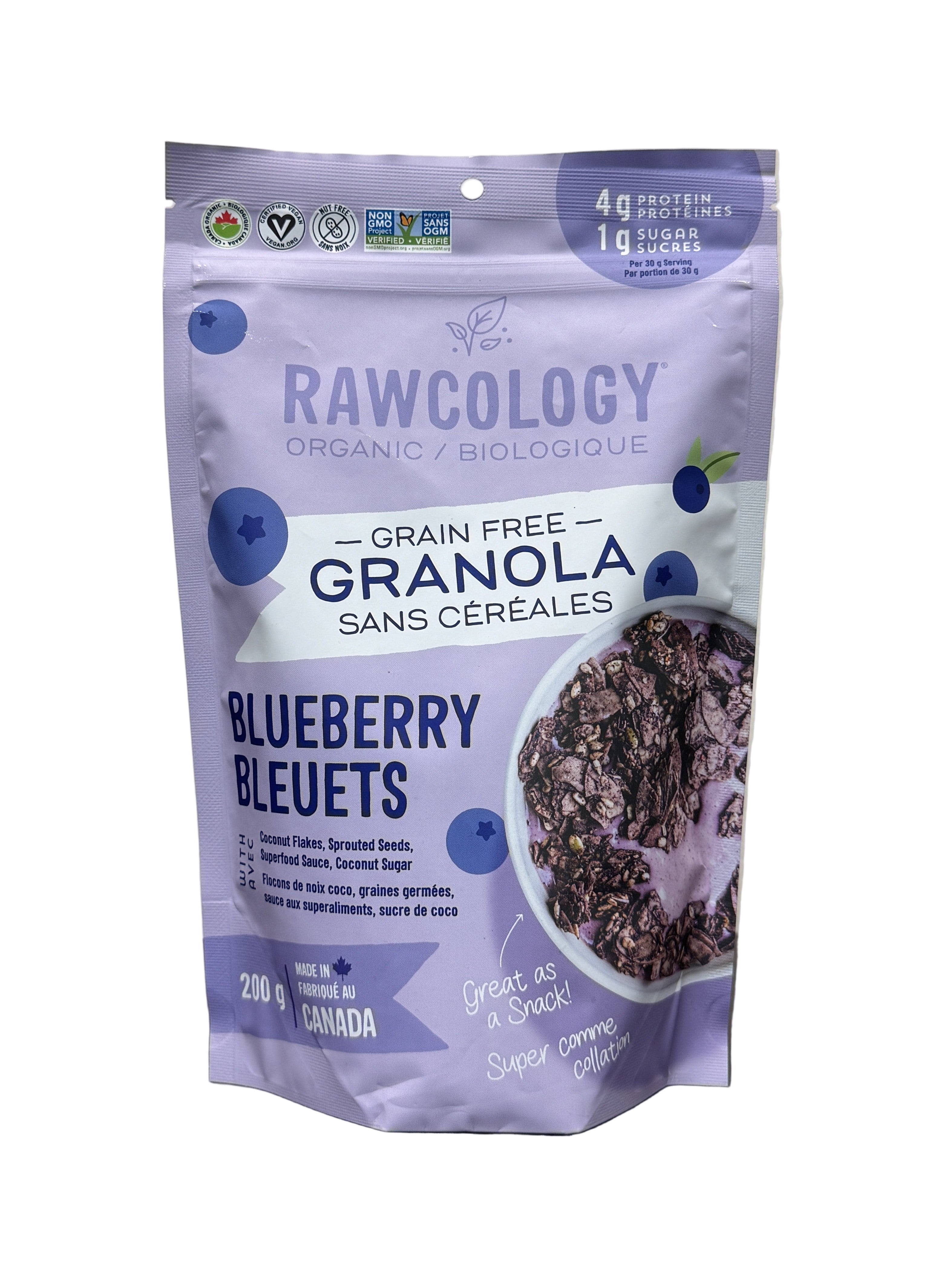 Rawcology Organic Blueberry Grain-Free Granola