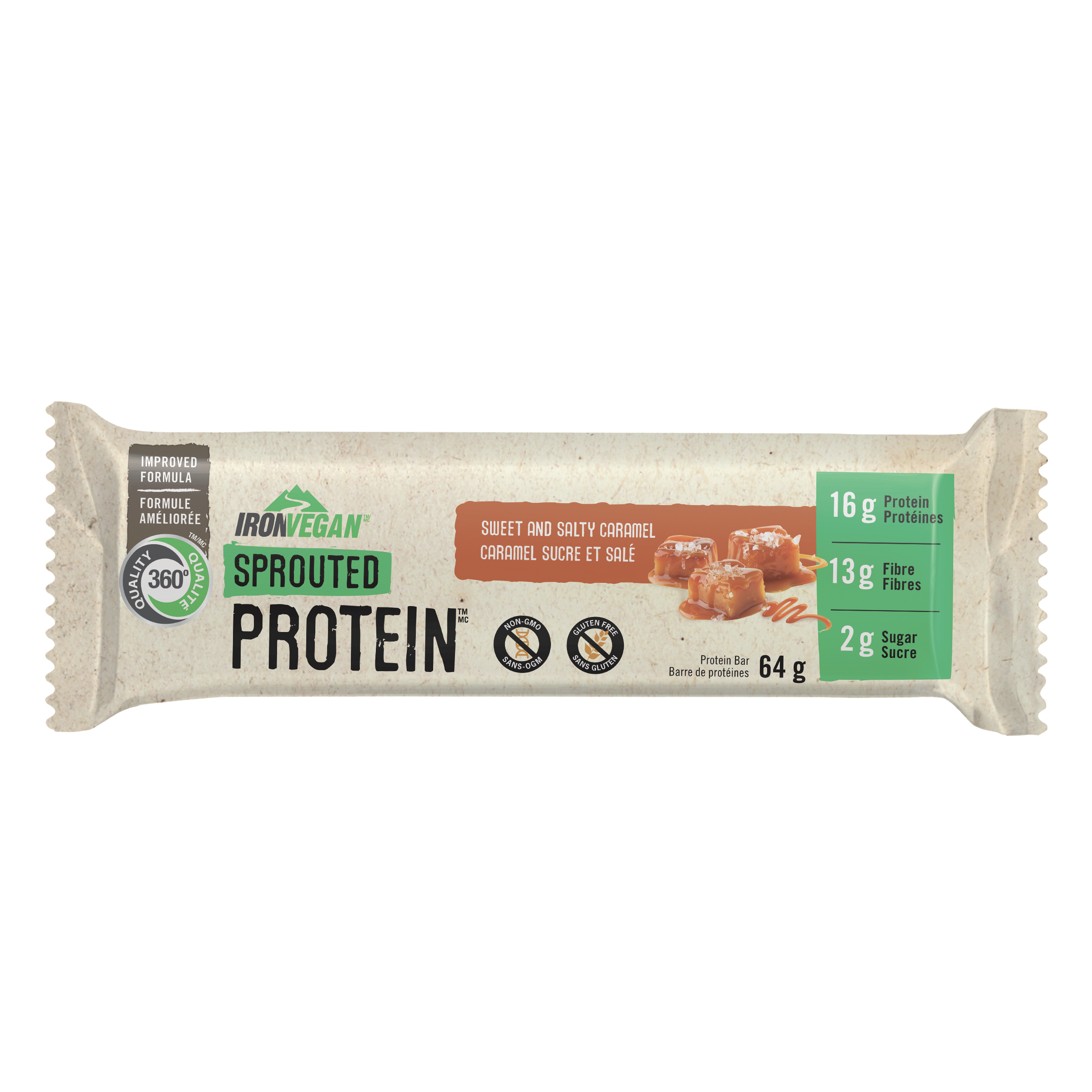 Iron Vegan Sweet And Salty Caramel Bar