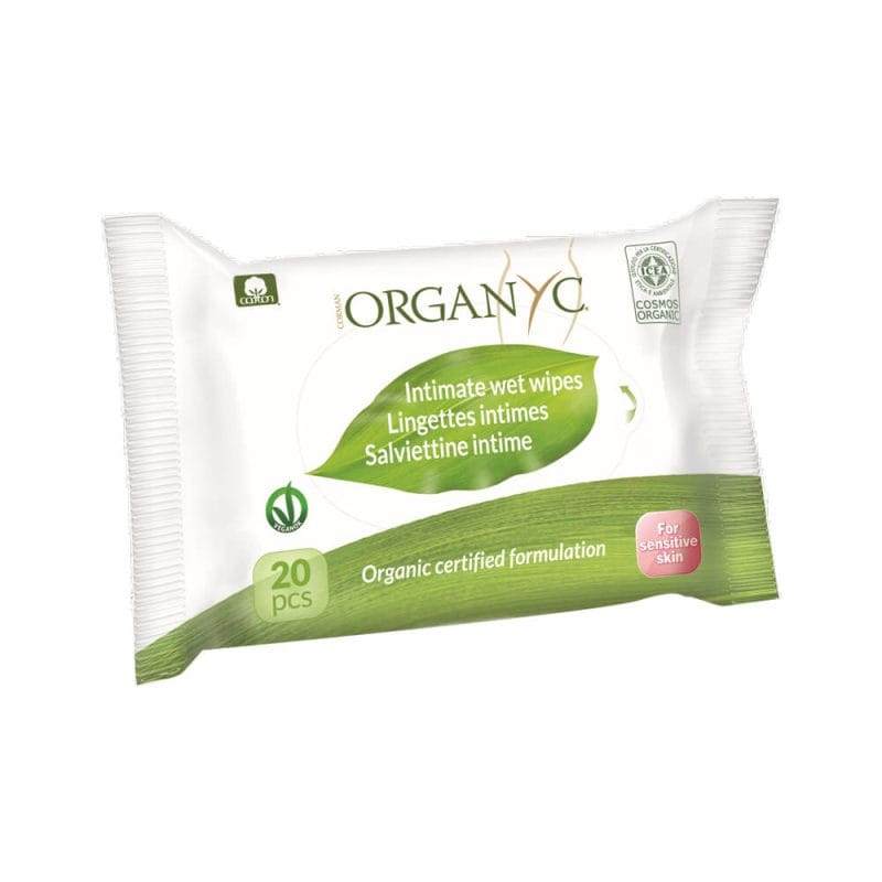 Organyc Organic Wet Wipes Intimate Hygiene