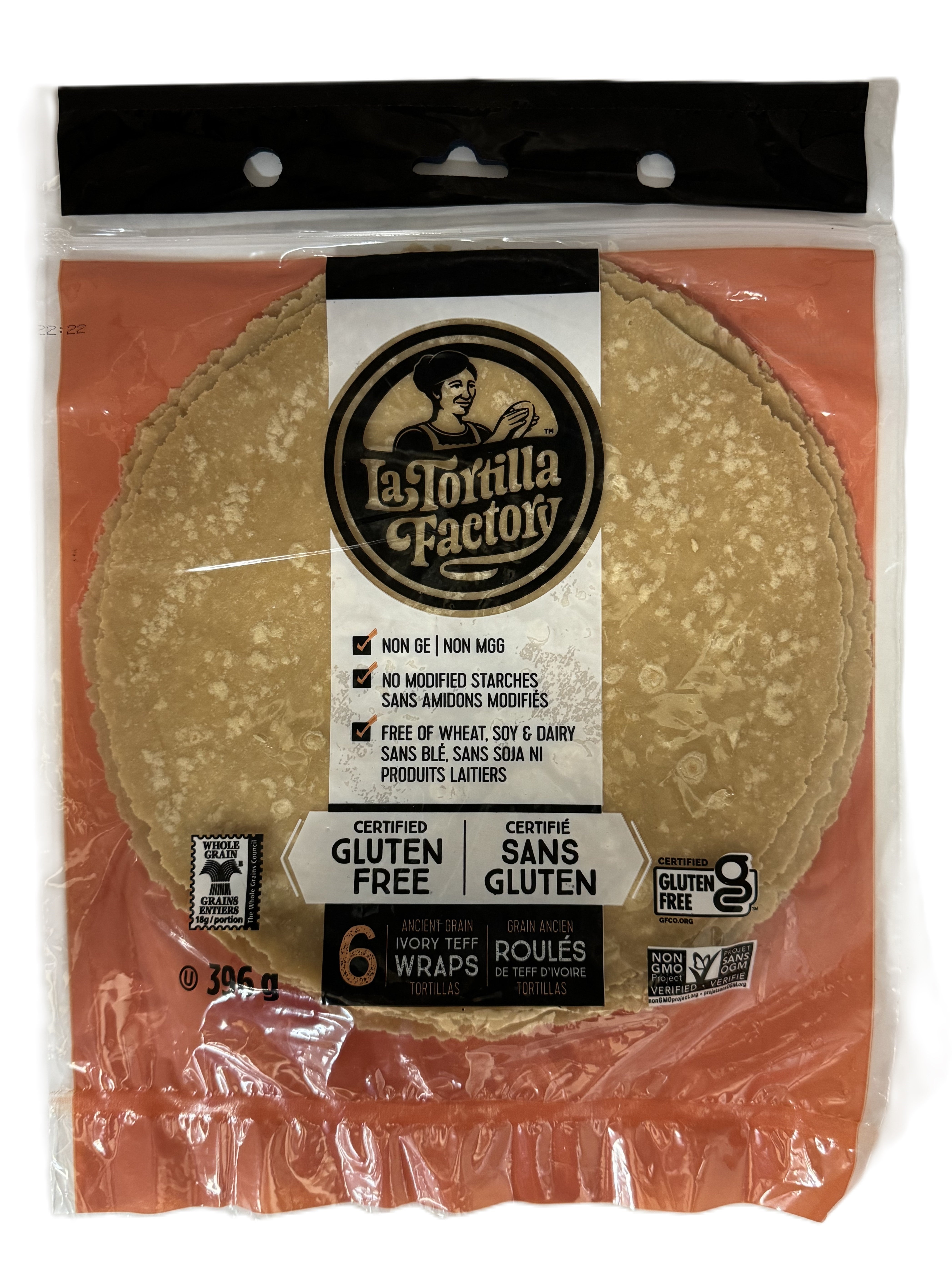 Gluten Free Ivory Teff Wraps