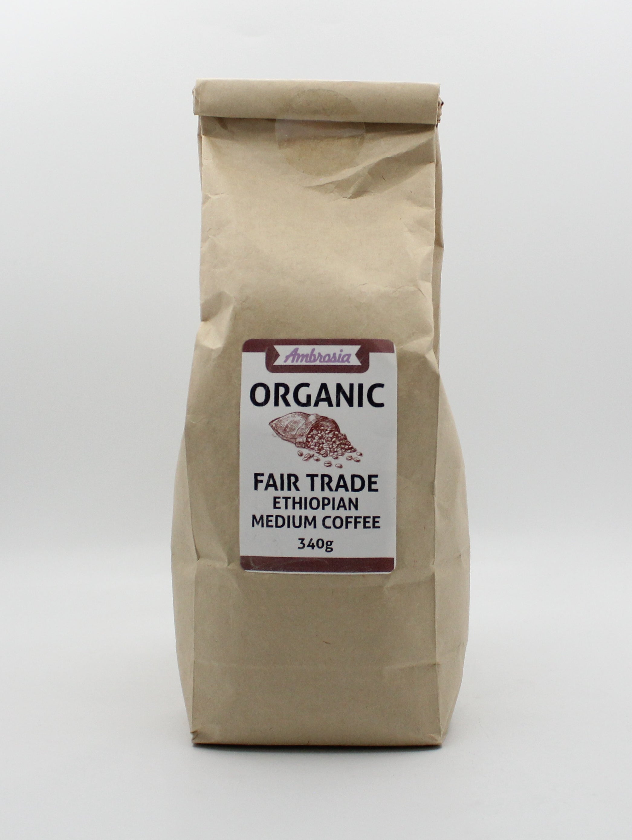 Ambrosia Organic Free Trade Ethiopian Medium Coffee
