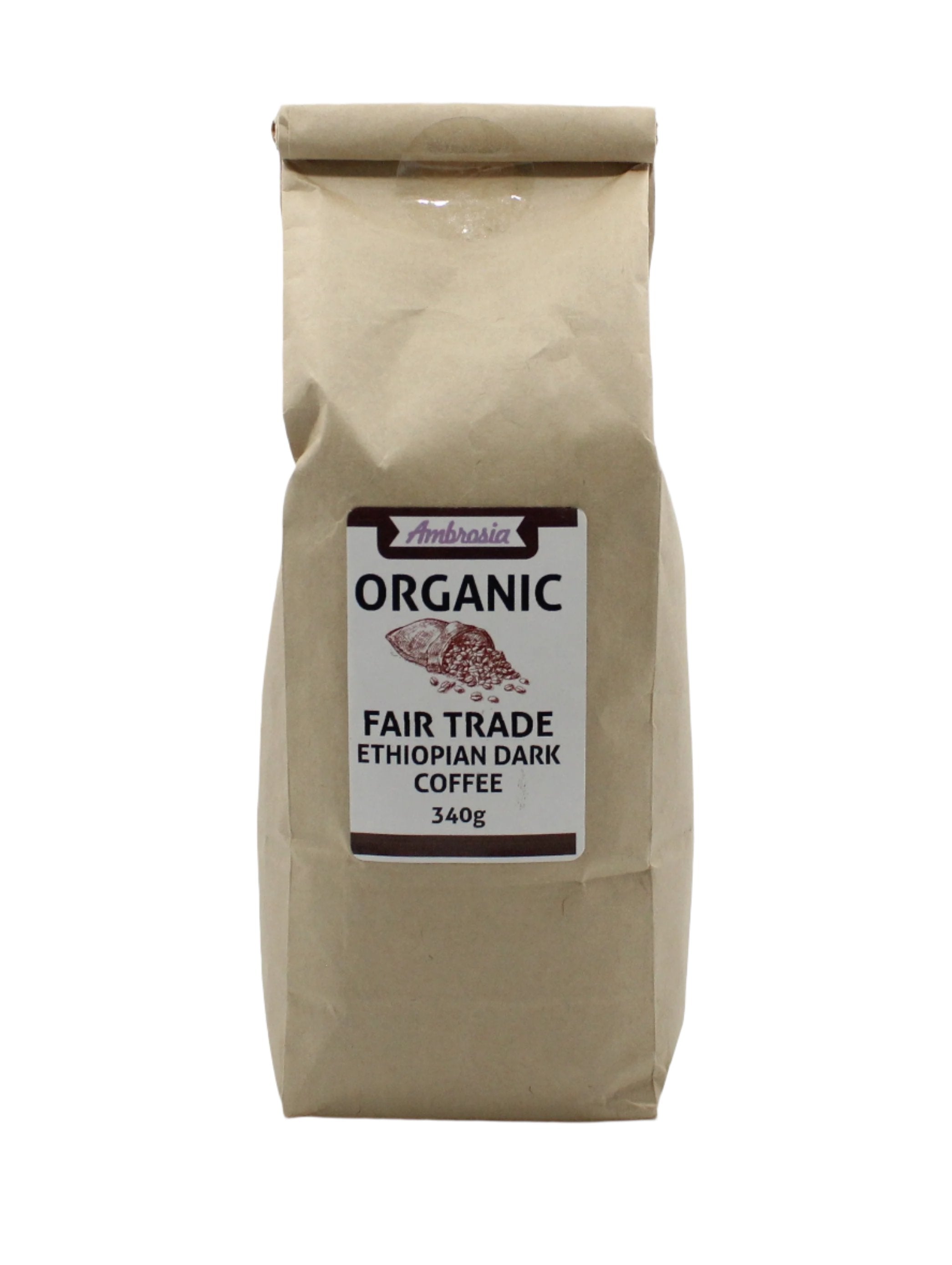 Ambrosia Organic Fair Trade Ethiopian Dark Coffee
