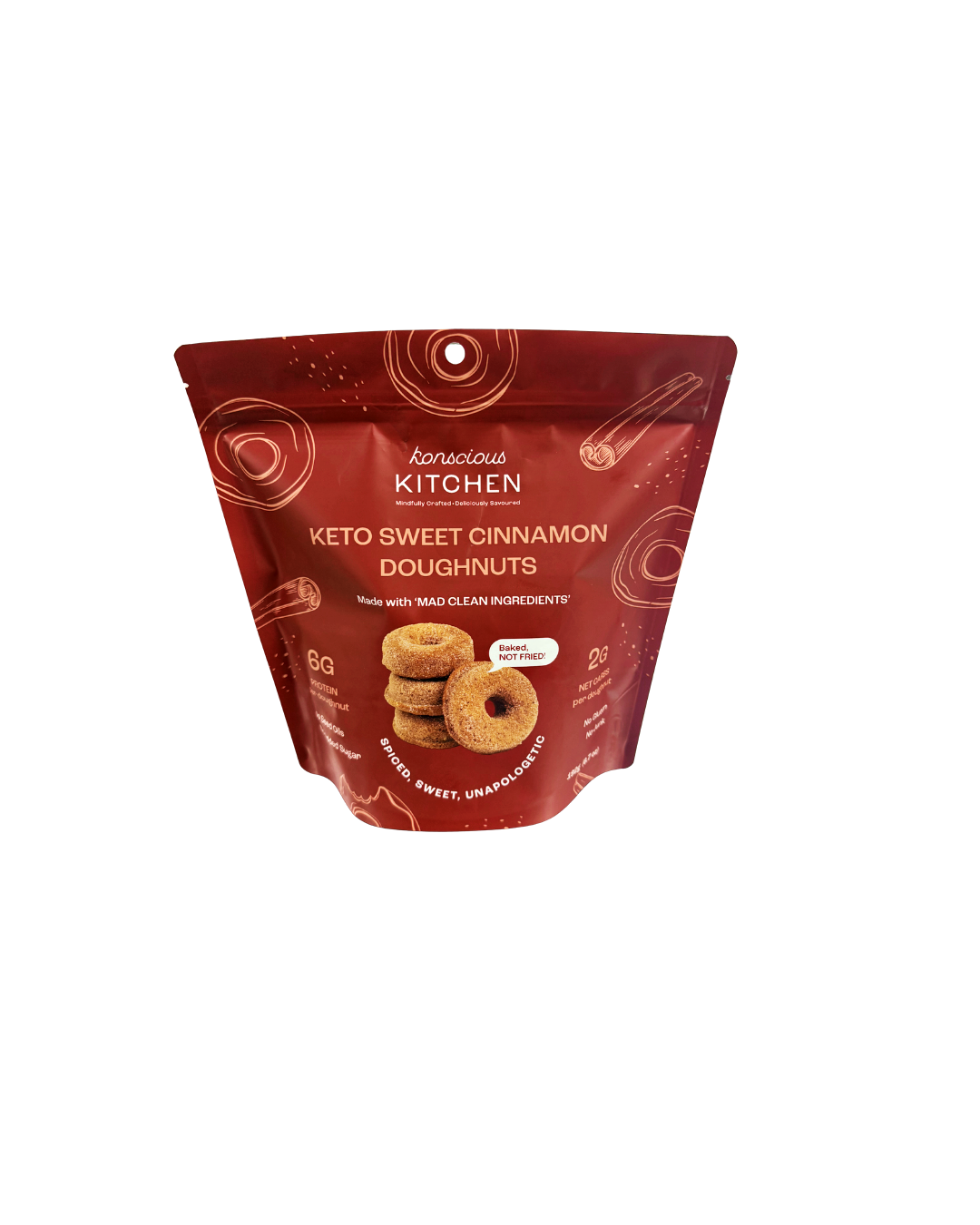 Konscious Kitchen Keto Sweet Cinnamon Dougnuts