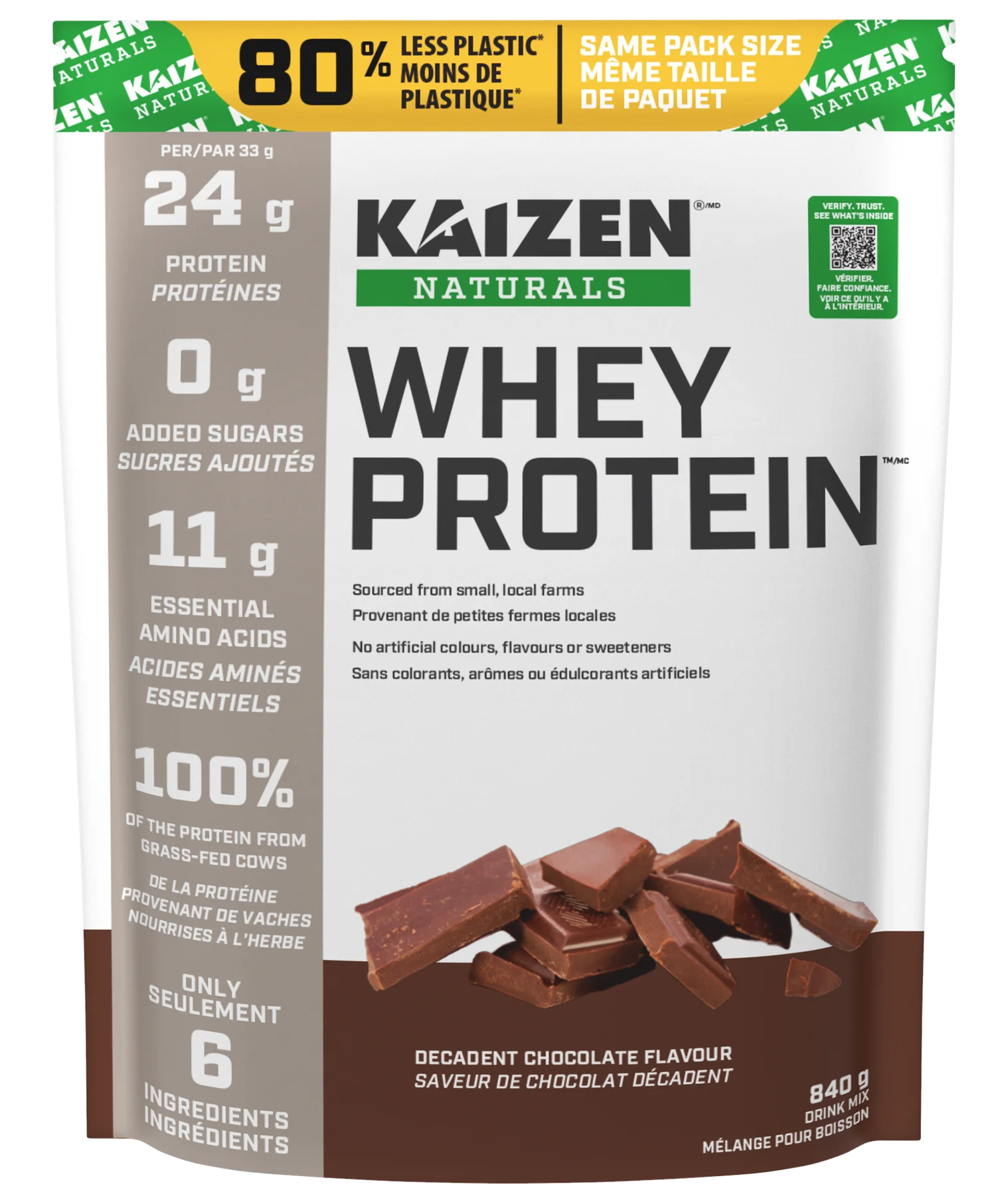 Kaizen Naturals Decadent Chocolate Whey Protein