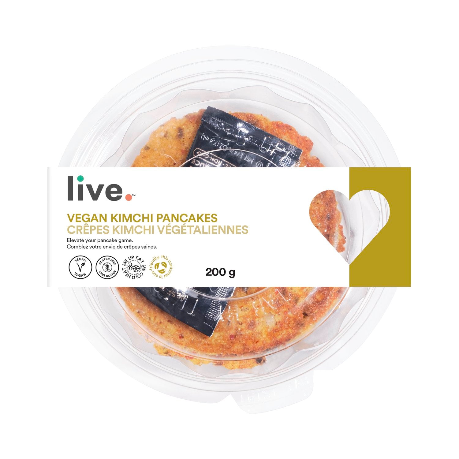 Live Vegan Kimchi Pancakes