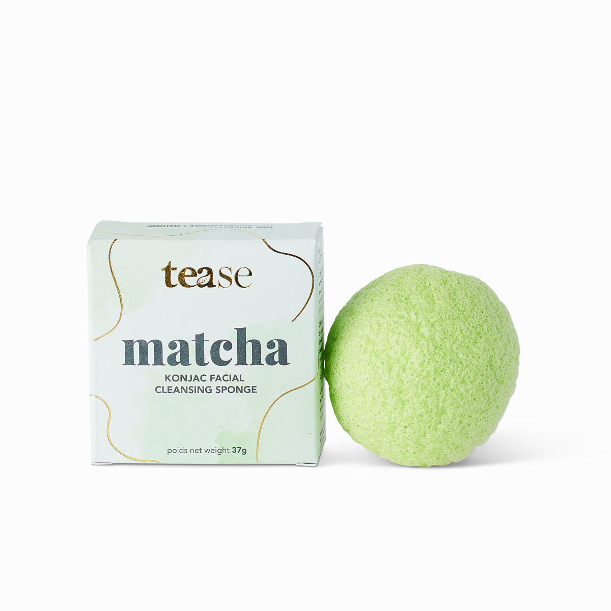 Tease Matcha Konjac Facial Cleansing Sponge