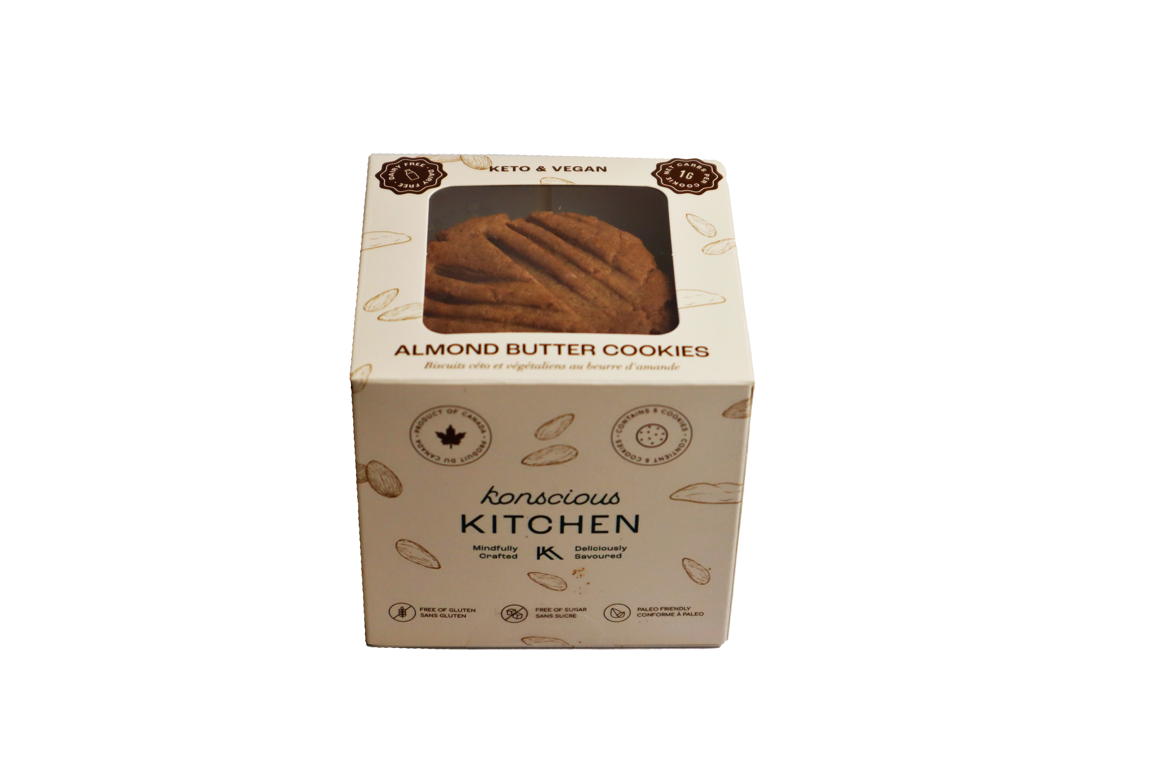 Konscious Kitchen Keto Vegan Almond Butter Cookies