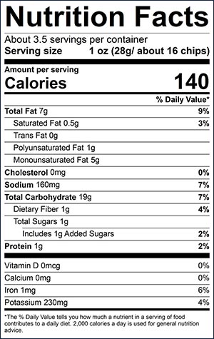 Simply 7 Gluten Free Sea Salt Quinoa Chips