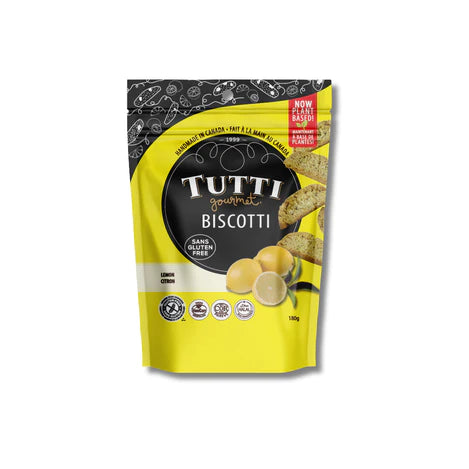 Tutti Gourmet Plant-Based Gluten-Free Lemon Biscotti