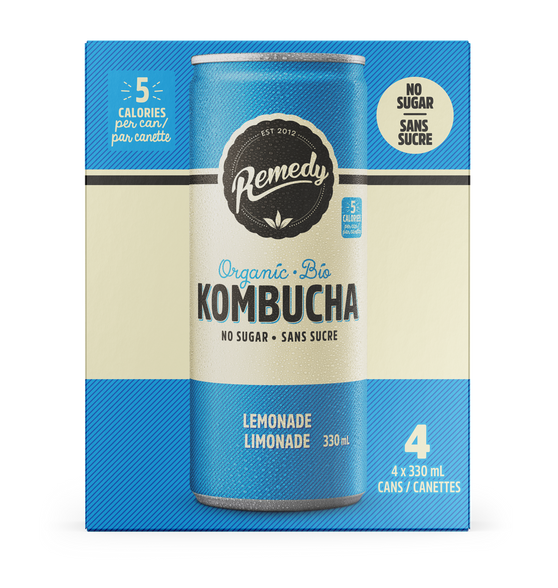 Organic Lemonade Kombucha 4 Pack