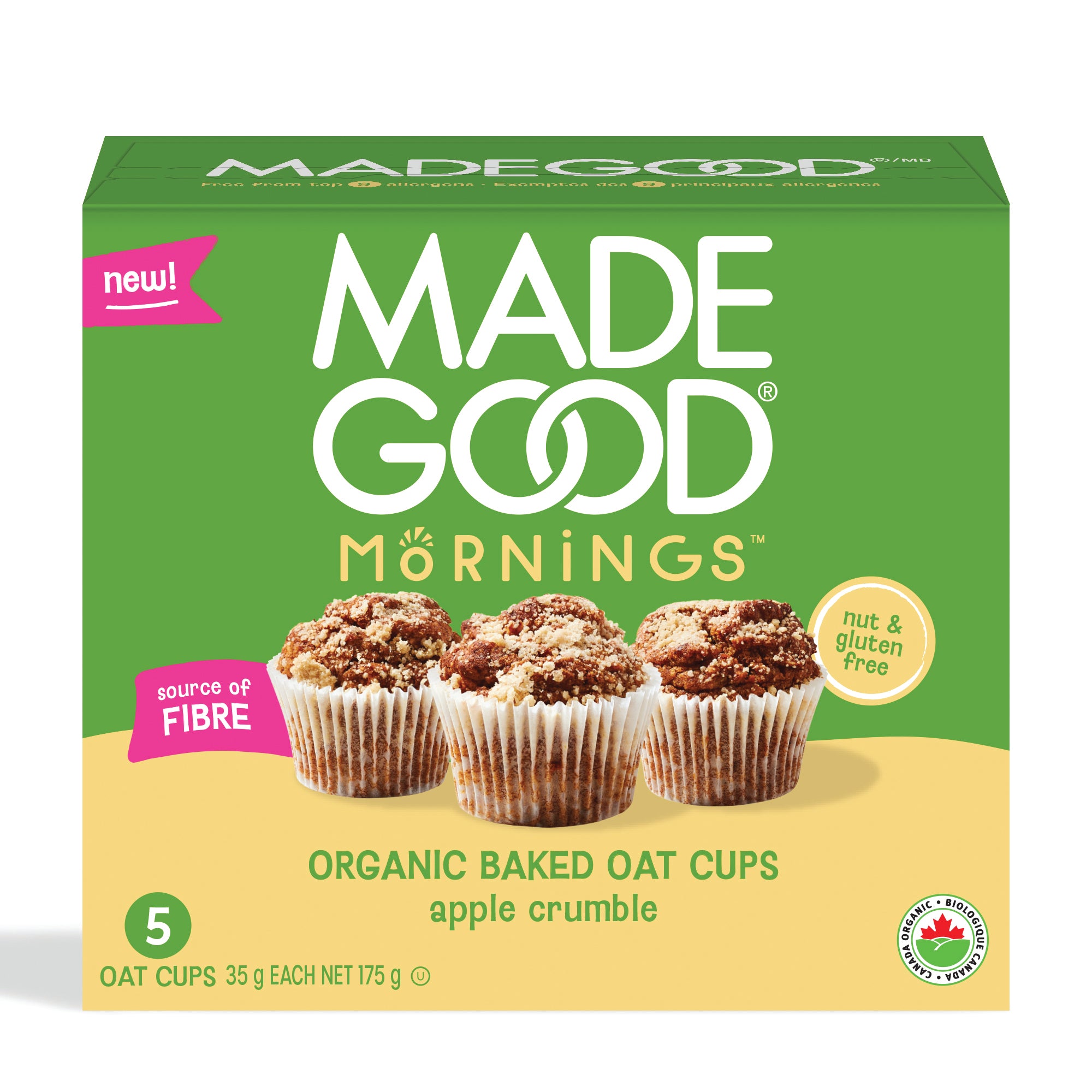 Organic Apple Crumble Baked Oat Cups